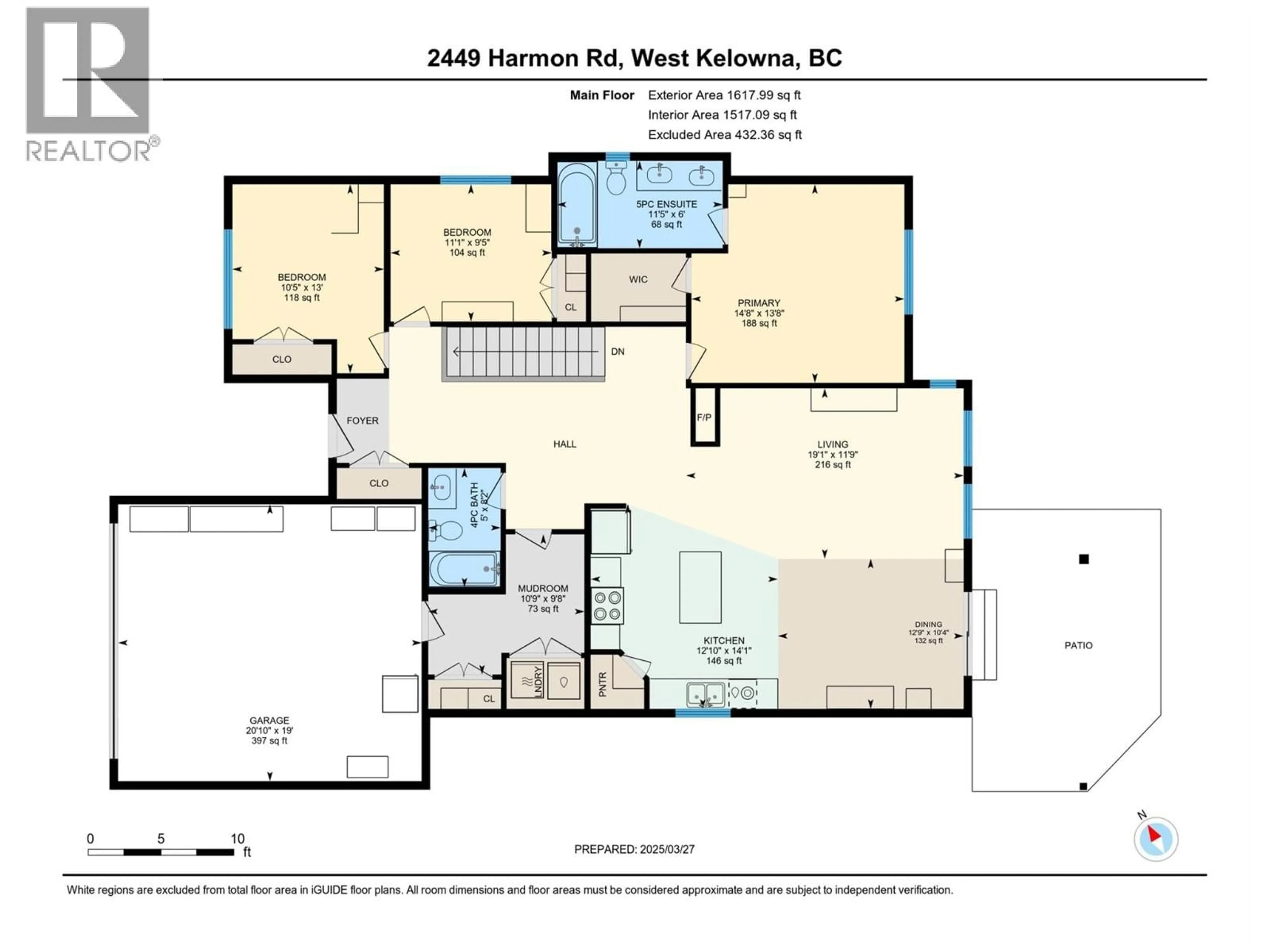 Floor plan for 2449 HARMON ROAD, West Kelowna British Columbia V1Z2C1