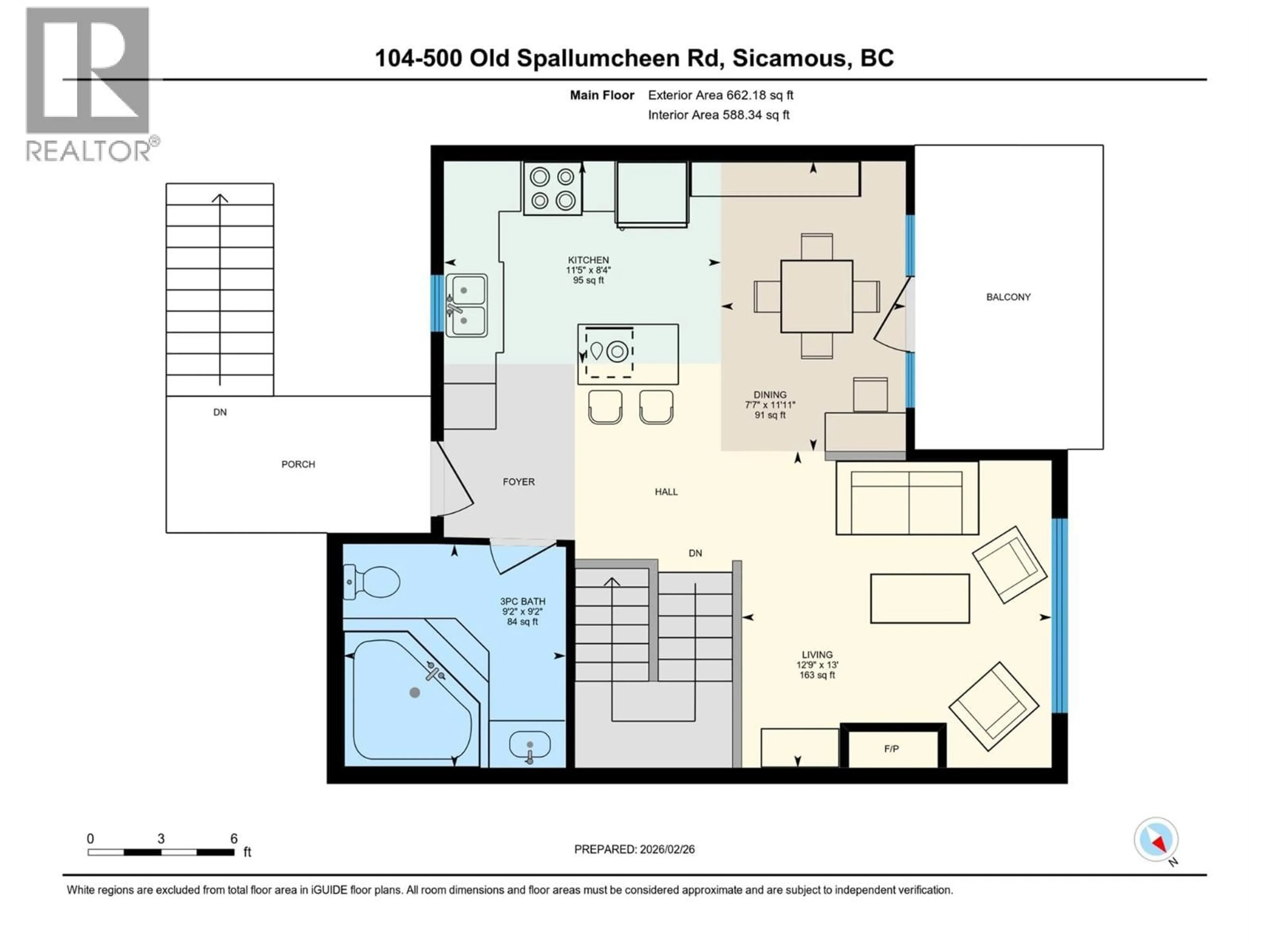 Floor plan for 104 - 500 OLD SPALLUMCHEEN ROAD, Sicamous British Columbia V0E2V3