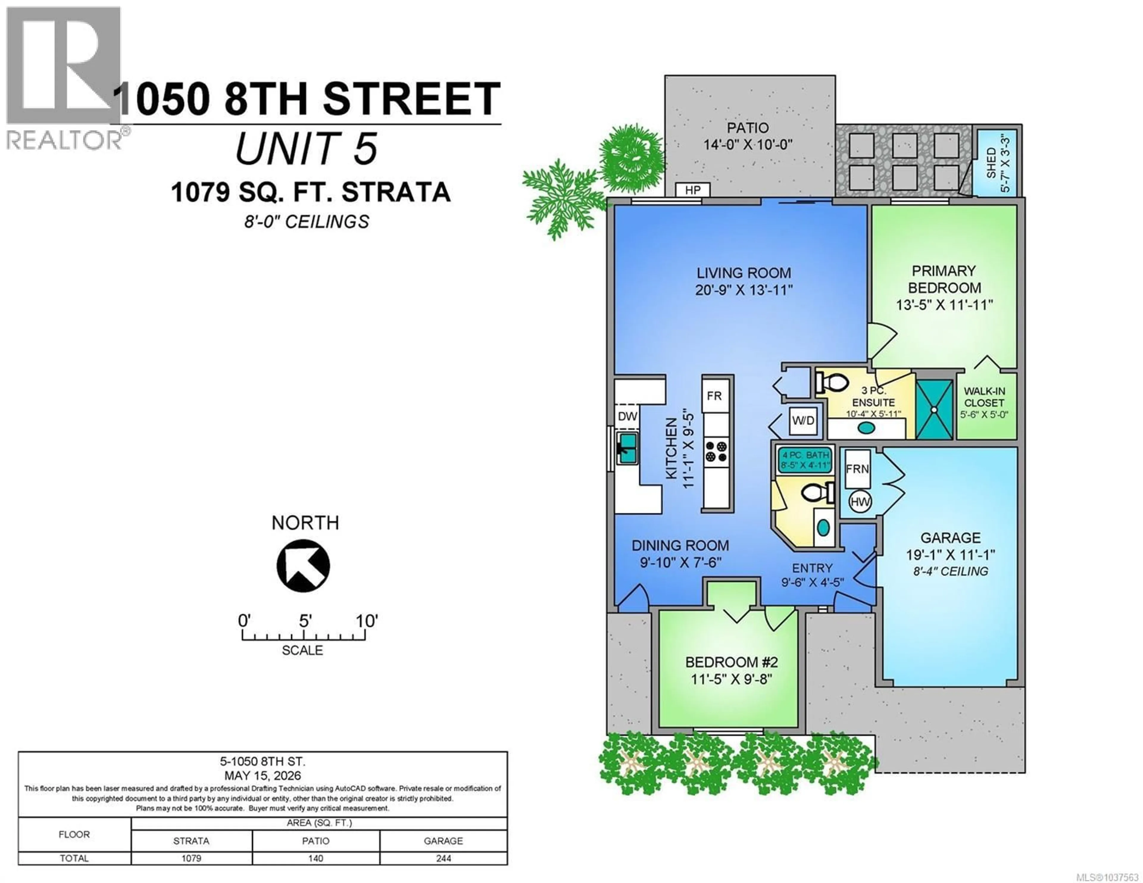 Floor plan for 5 - 1050 8TH STREET, Courtenay British Columbia V9N4A5