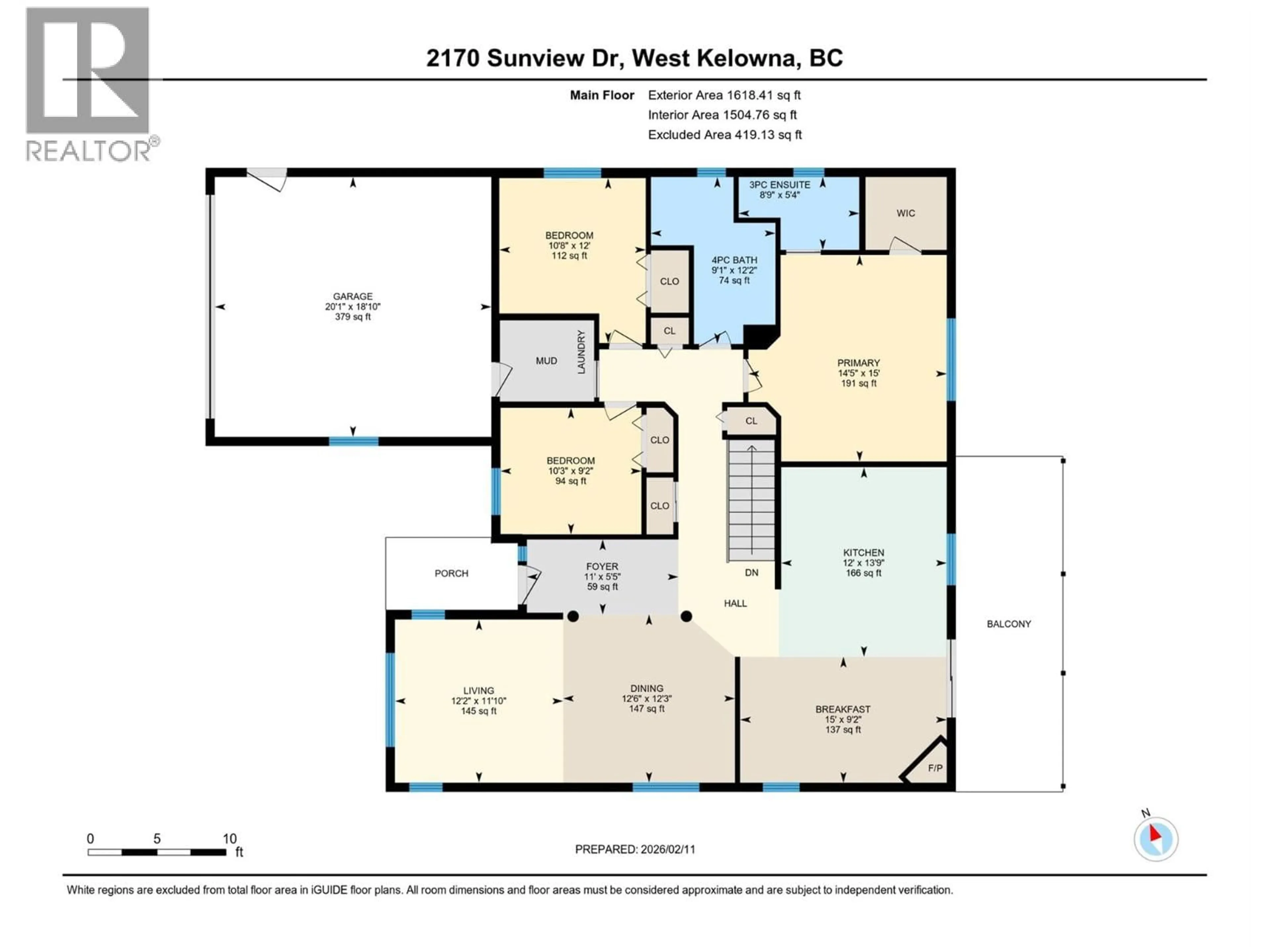 Floor plan for 2170 SUNVIEW DRIVE, West Kelowna British Columbia V1Z3R2