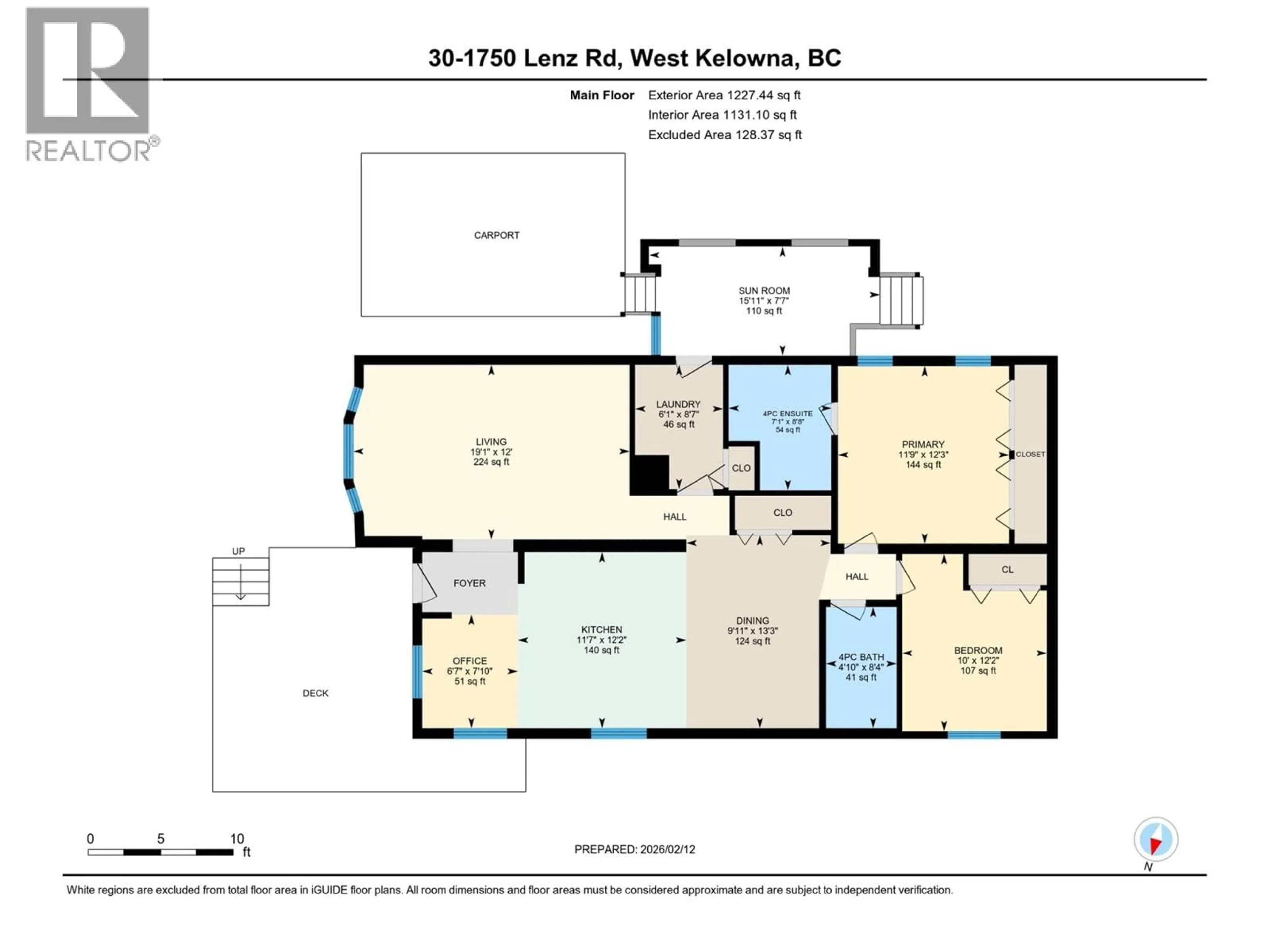 Floor plan for 30 - 1750 LENZ ROAD, West Kelowna British Columbia V1Z3N1
