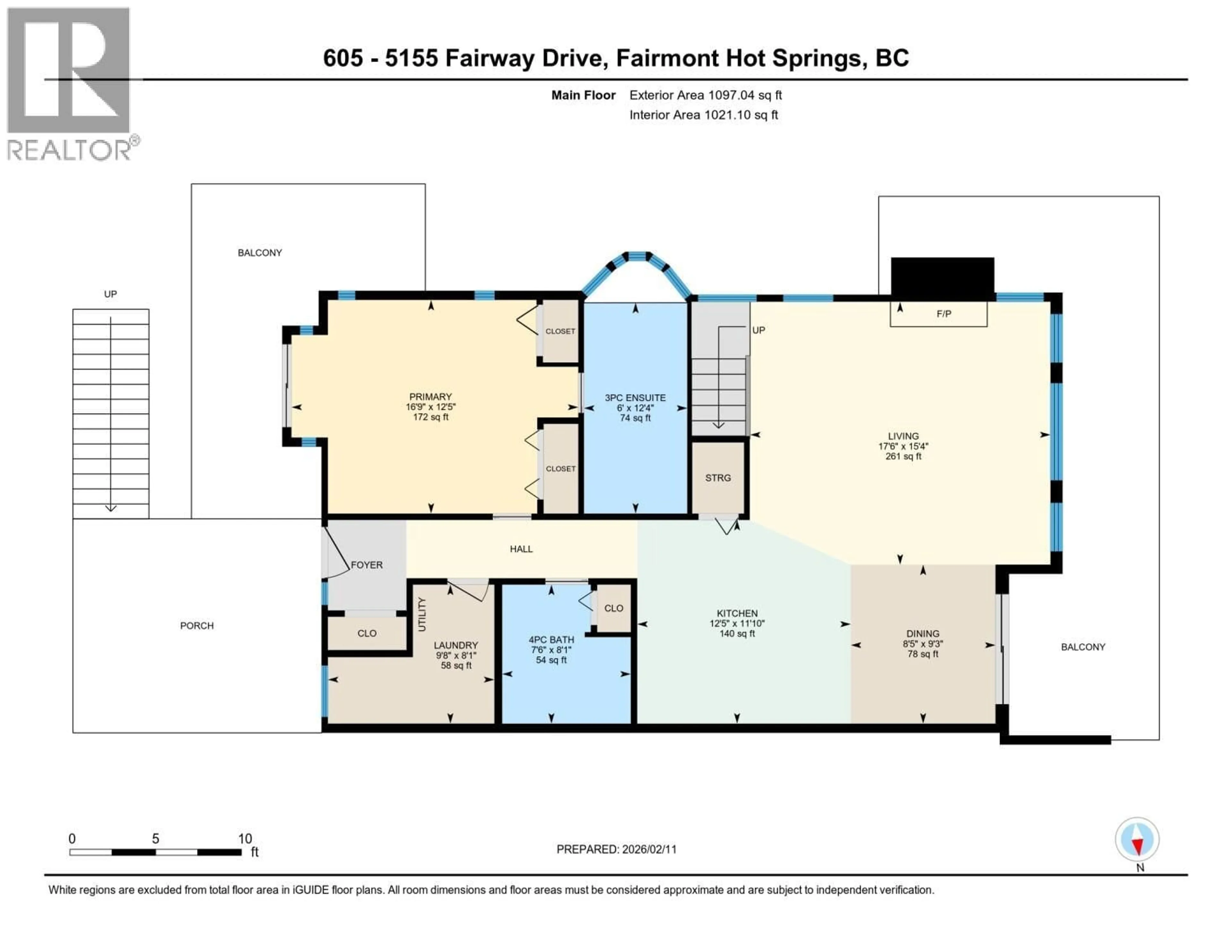 Floor plan for 605 - 5155 FAIRWAY DRIVE, Fairmont Hot Springs British Columbia V0B1L1