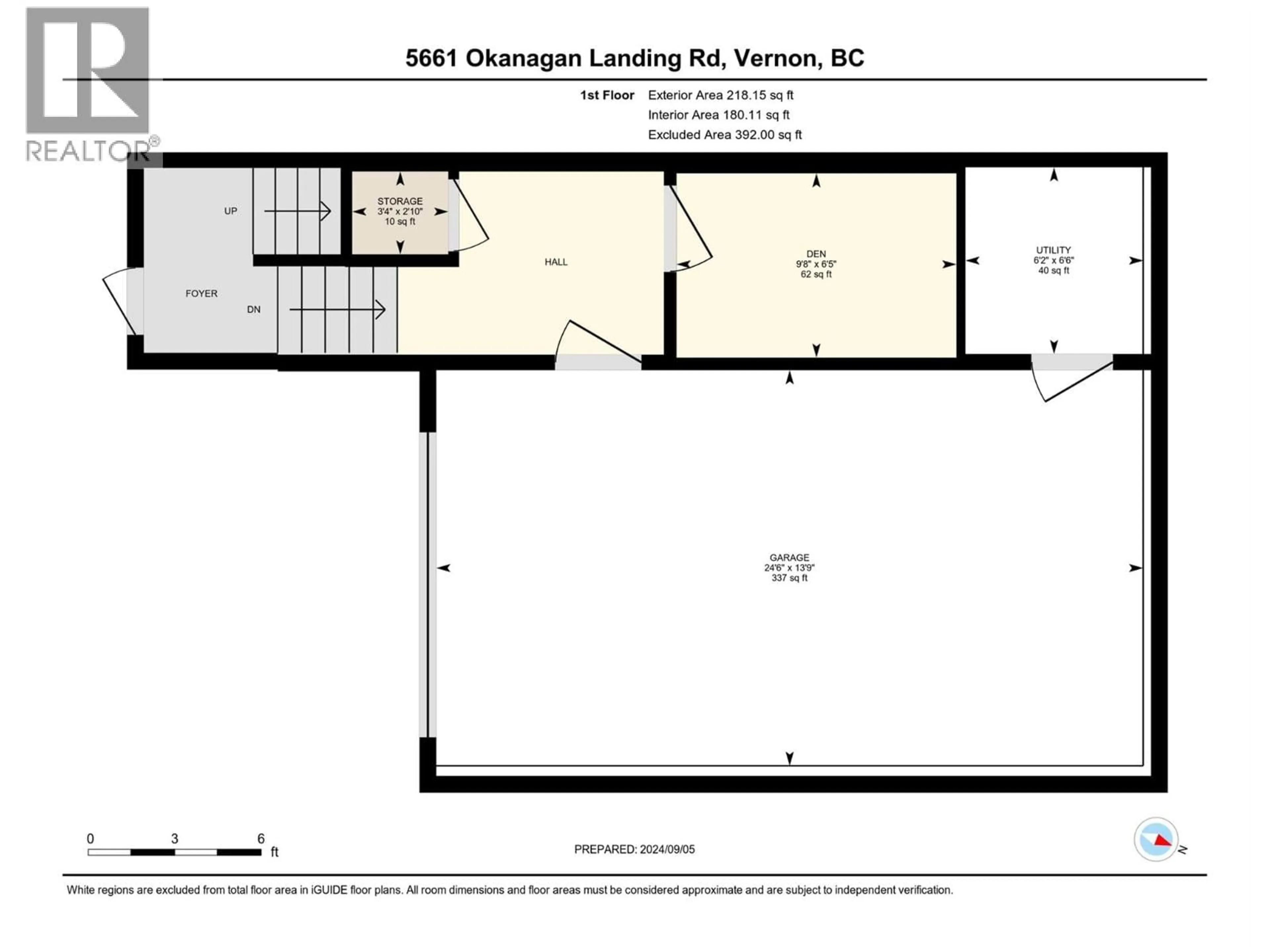 Floor plan for 5 - 5661 OKANAGAN LANDING ROAD, Vernon British Columbia V1T7A6