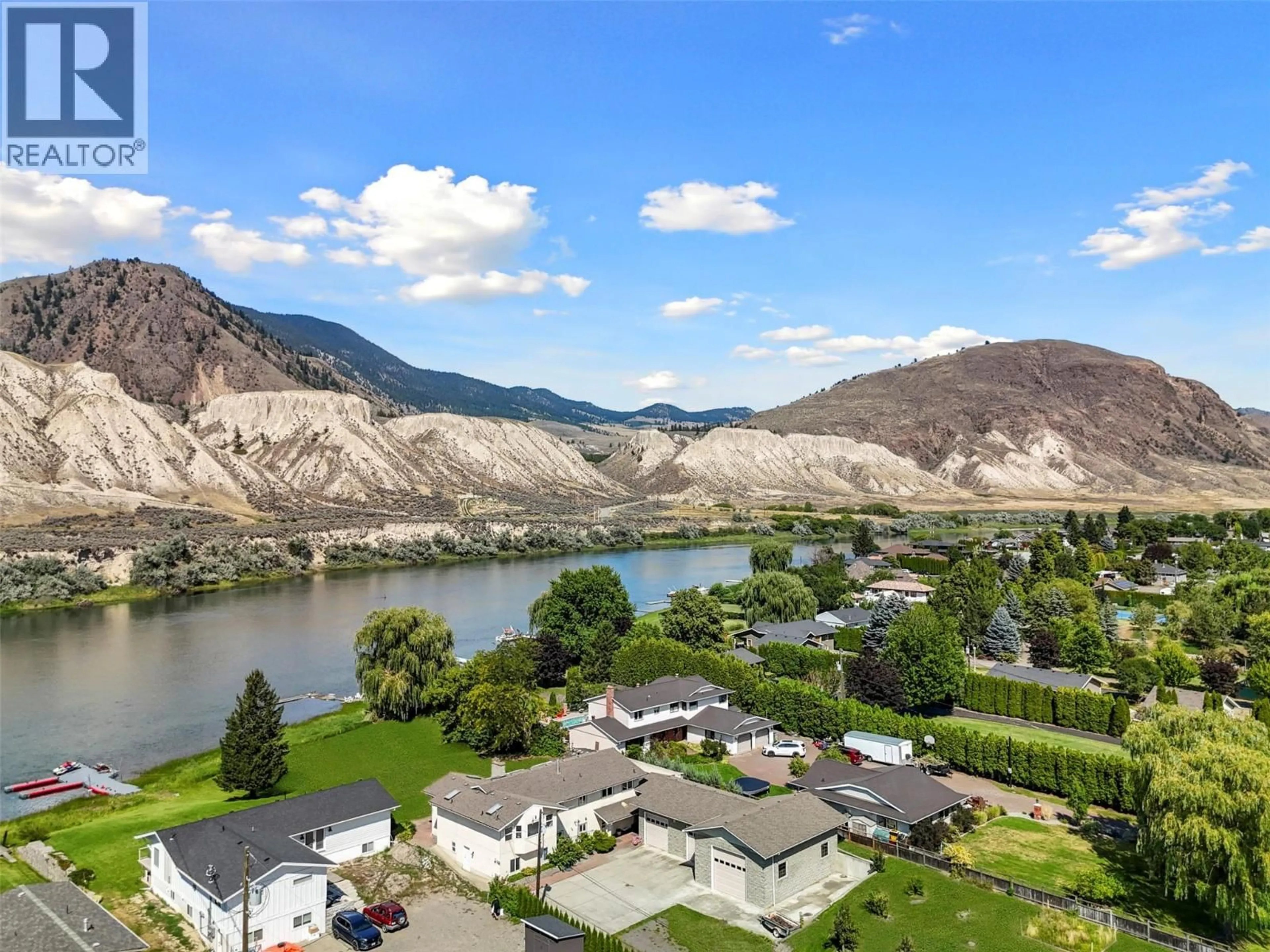 A pic from outside/outdoor area/front of a property/back of a property/a pic from drone, water/lake/river/ocean view for 6066 FURRER ROAD, Kamloops British Columbia V2C4V4