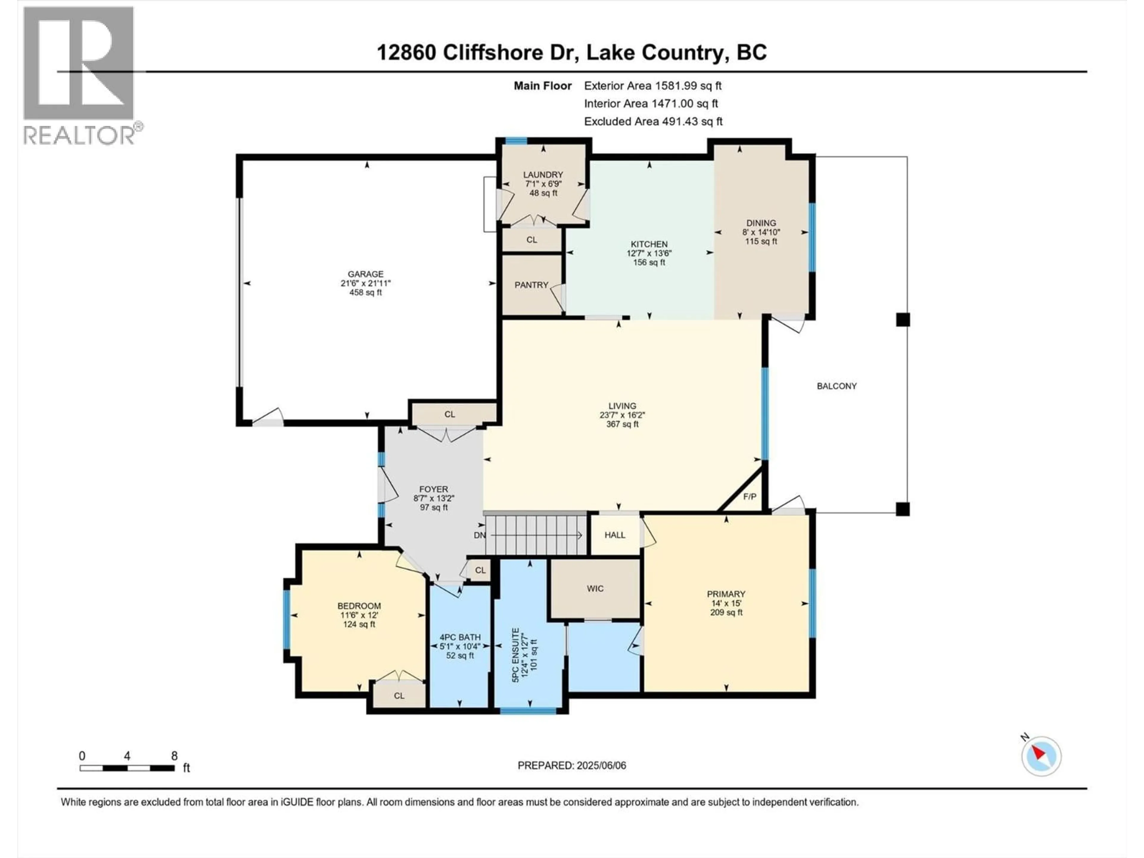 Floor plan for 12860 CLIFFSHORE DRIVE, Lake Country British Columbia V4V2P7