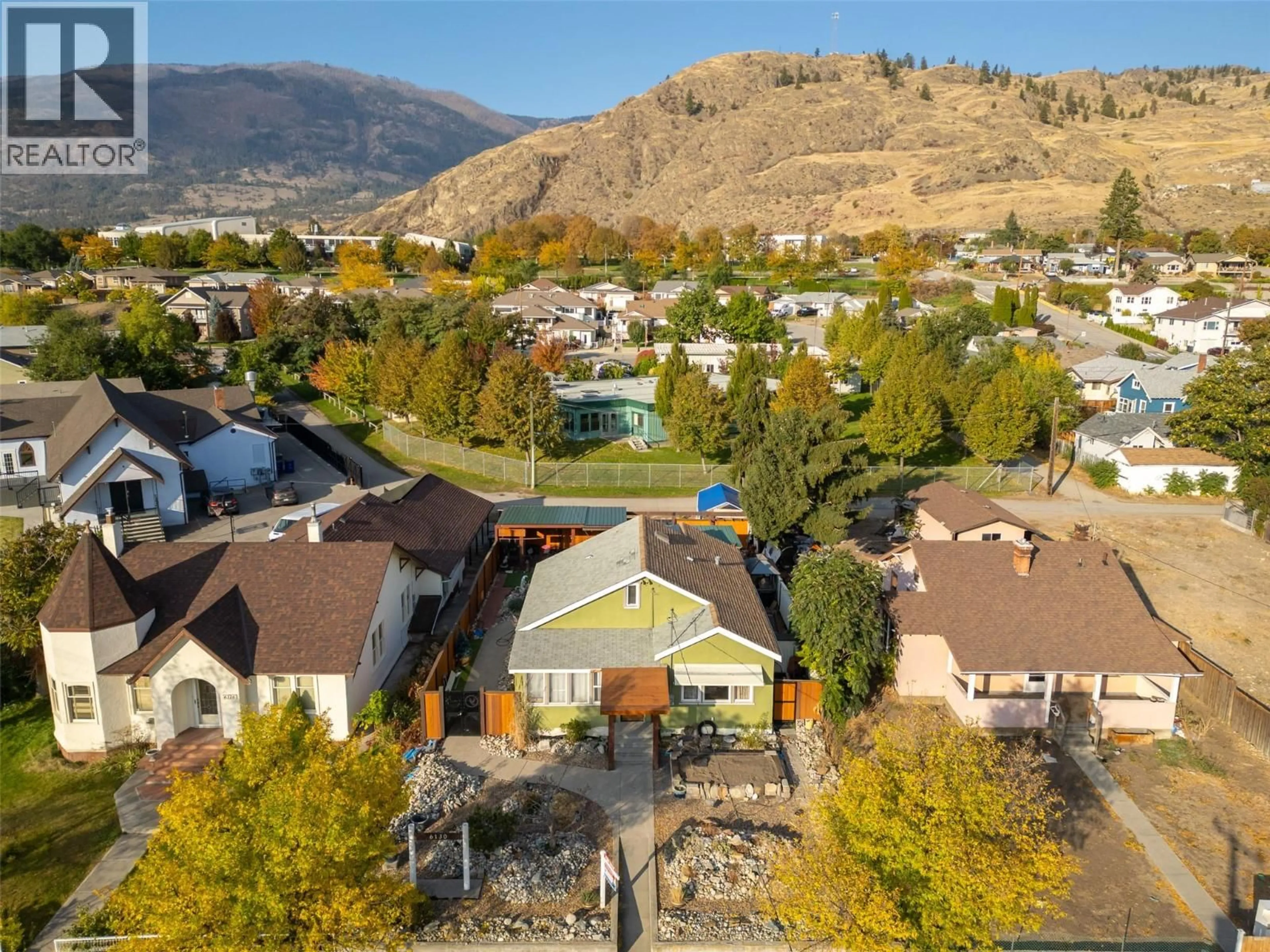 A pic from outside/outdoor area/front of a property/back of a property/a pic from drone, mountain view for 6130 KOOTENAY STREET, Oliver British Columbia V0H1T0