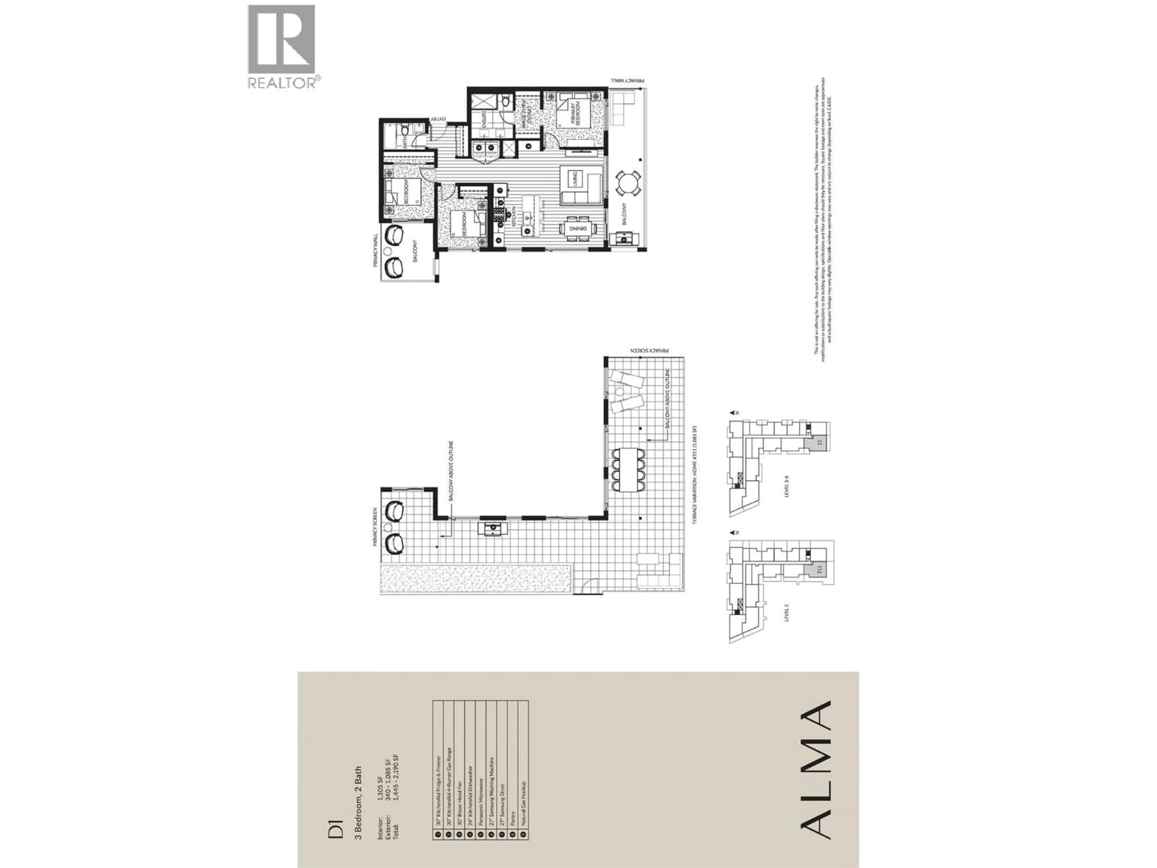 Floor plan for 311 - 3051 ABBOTT STREET, Kelowna British Columbia V1Y0P1