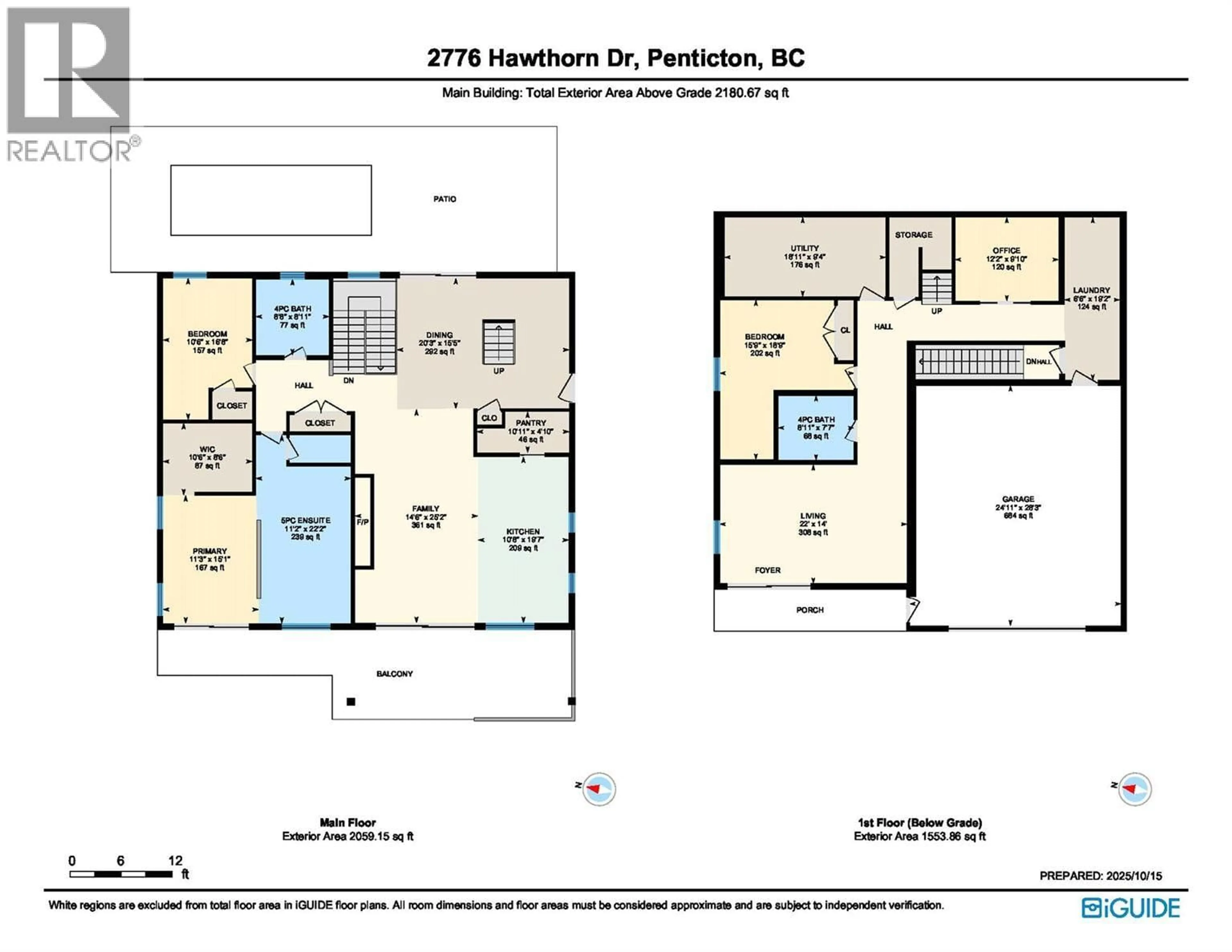 Floor plan for 2776 HAWTHORN DRIVE, Penticton British Columbia V2A0C2