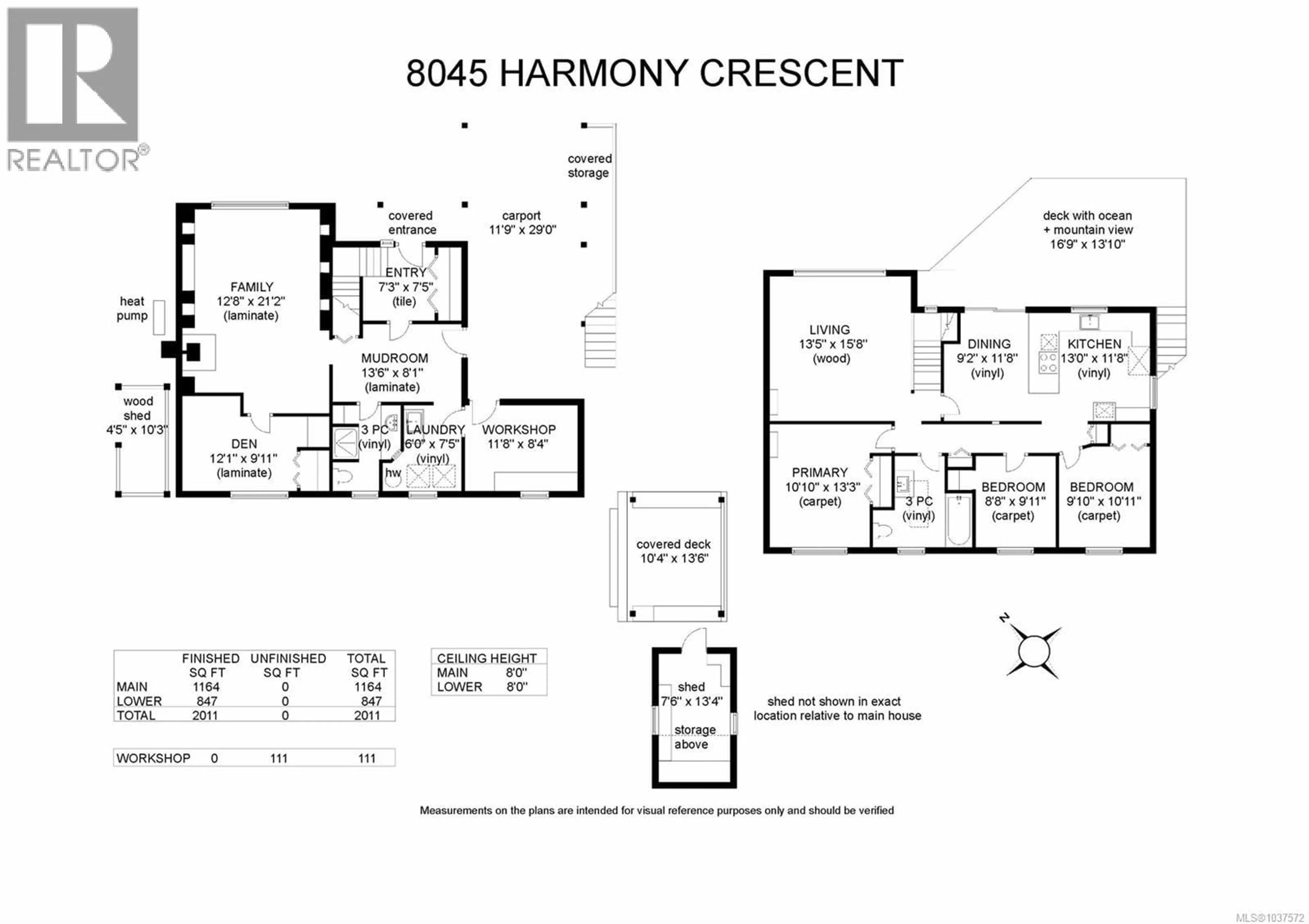 Floor plan for 8045 HARMONY CRESCENT, Merville British Columbia V0R2M0