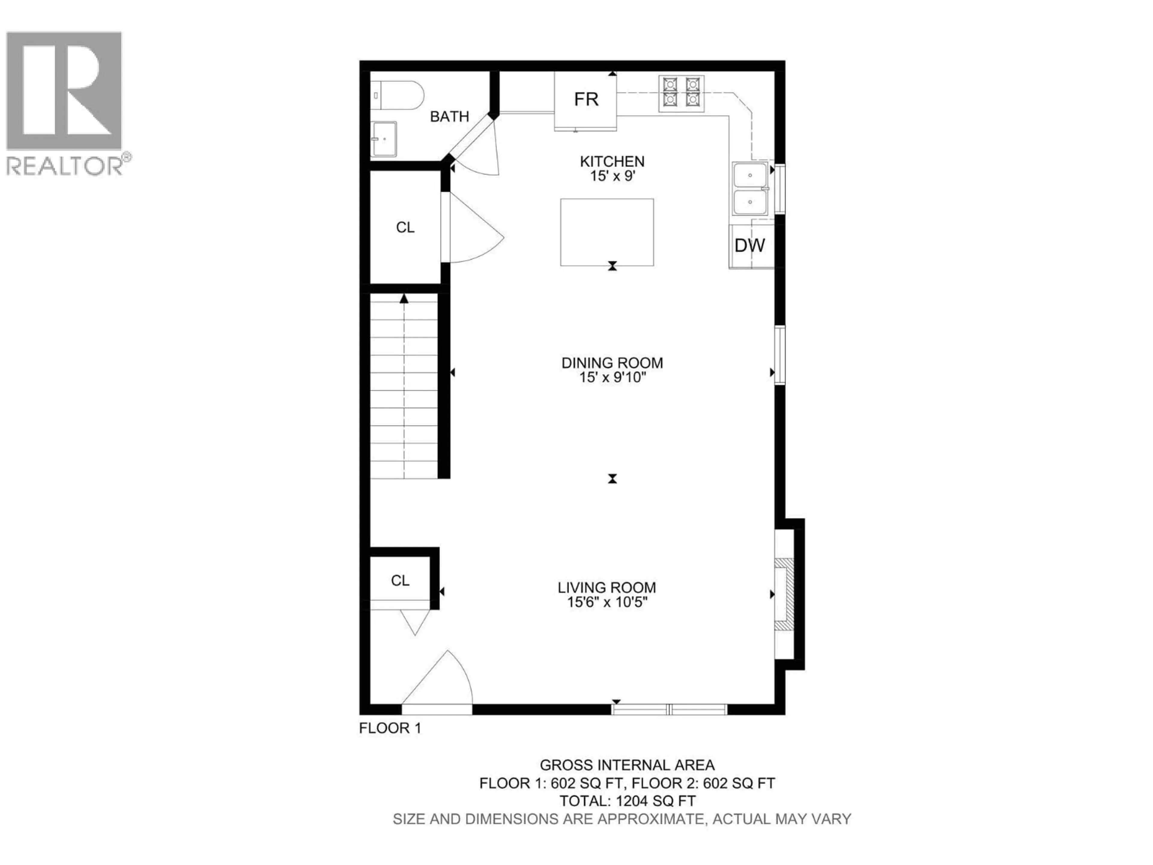 Floor plan for 1932 ETHEL STREET, Kelowna British Columbia V1Y2Z5