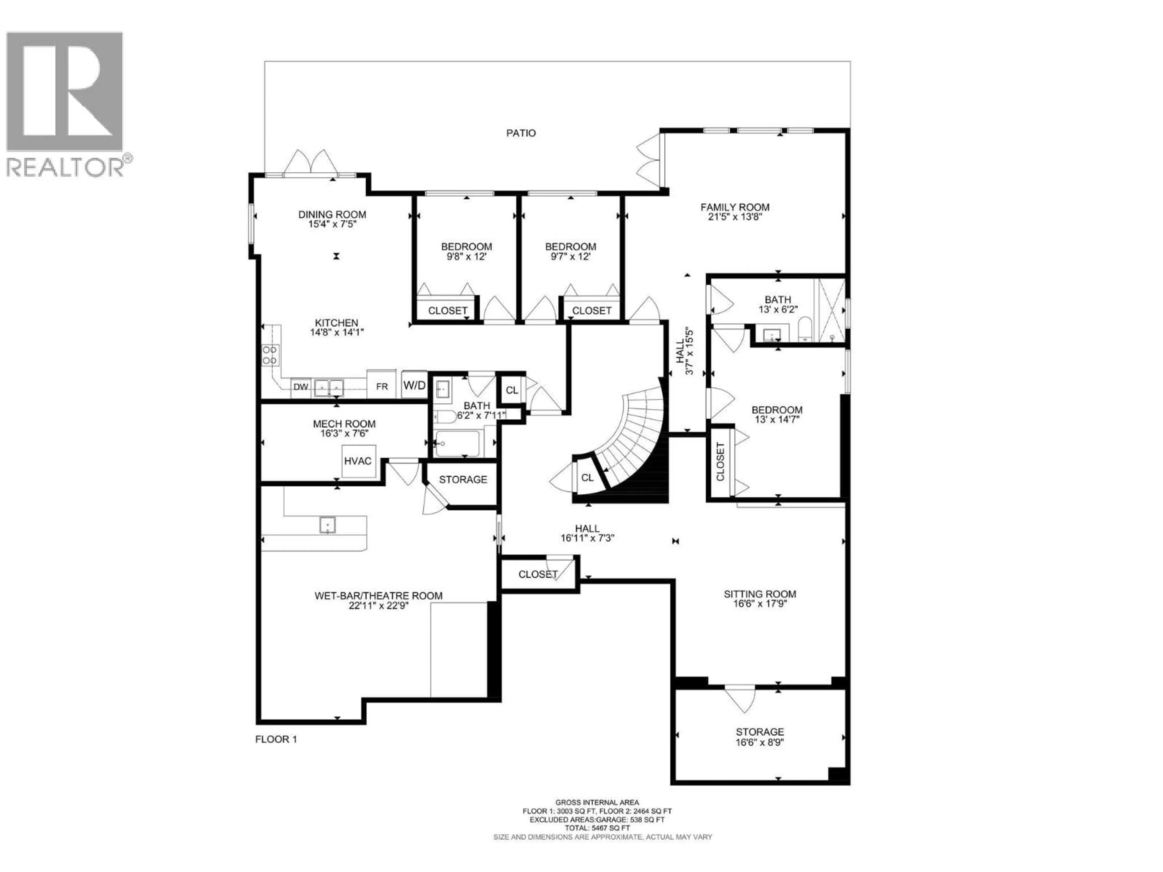 Floor plan for 748 TRADITIONS CRESCENT, Kelowna British Columbia V1V2Y2