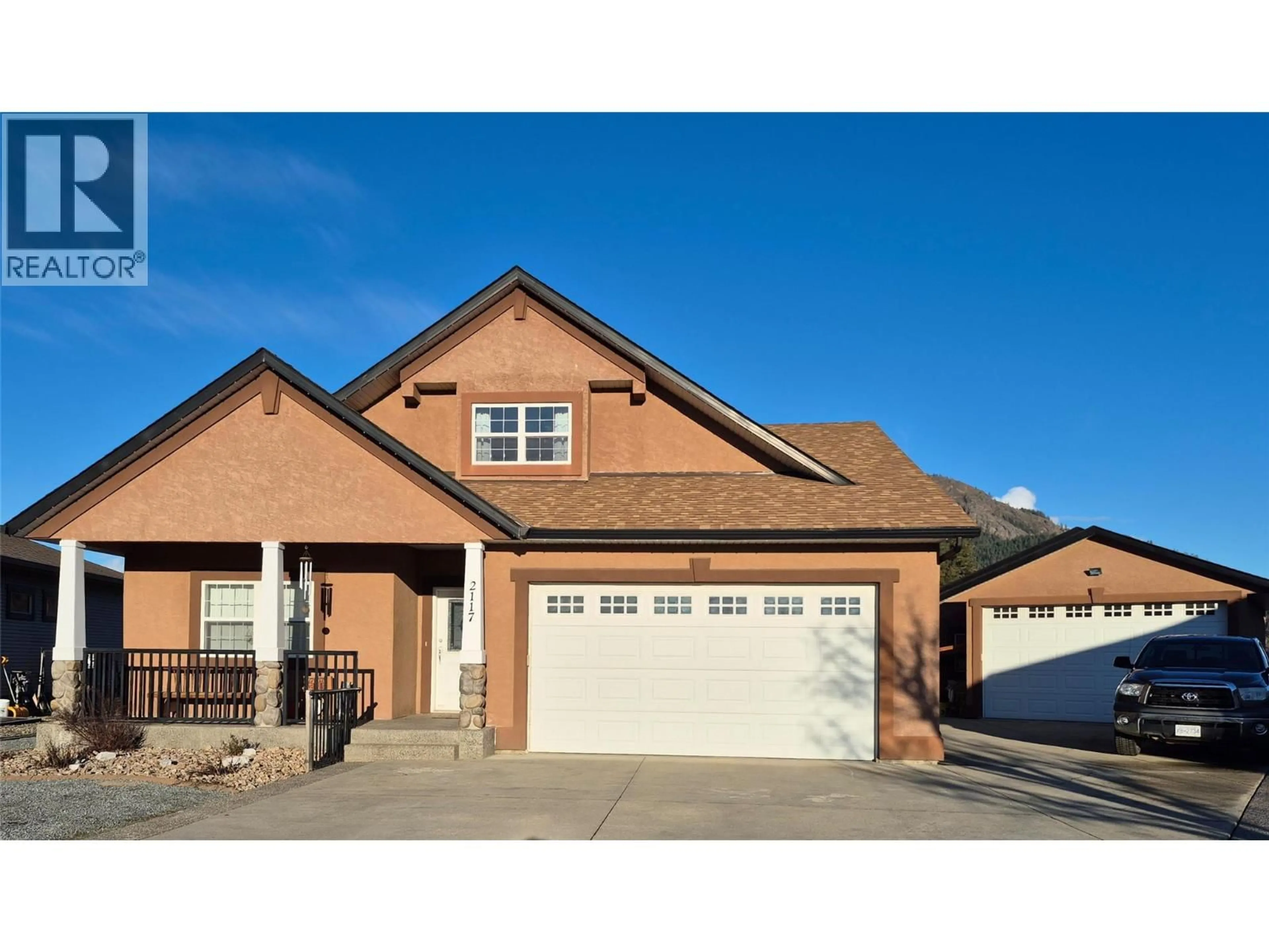 Home with brick exterior material, street for 2117 HEITMAN STREET, Enderby British Columbia V4Y4M5