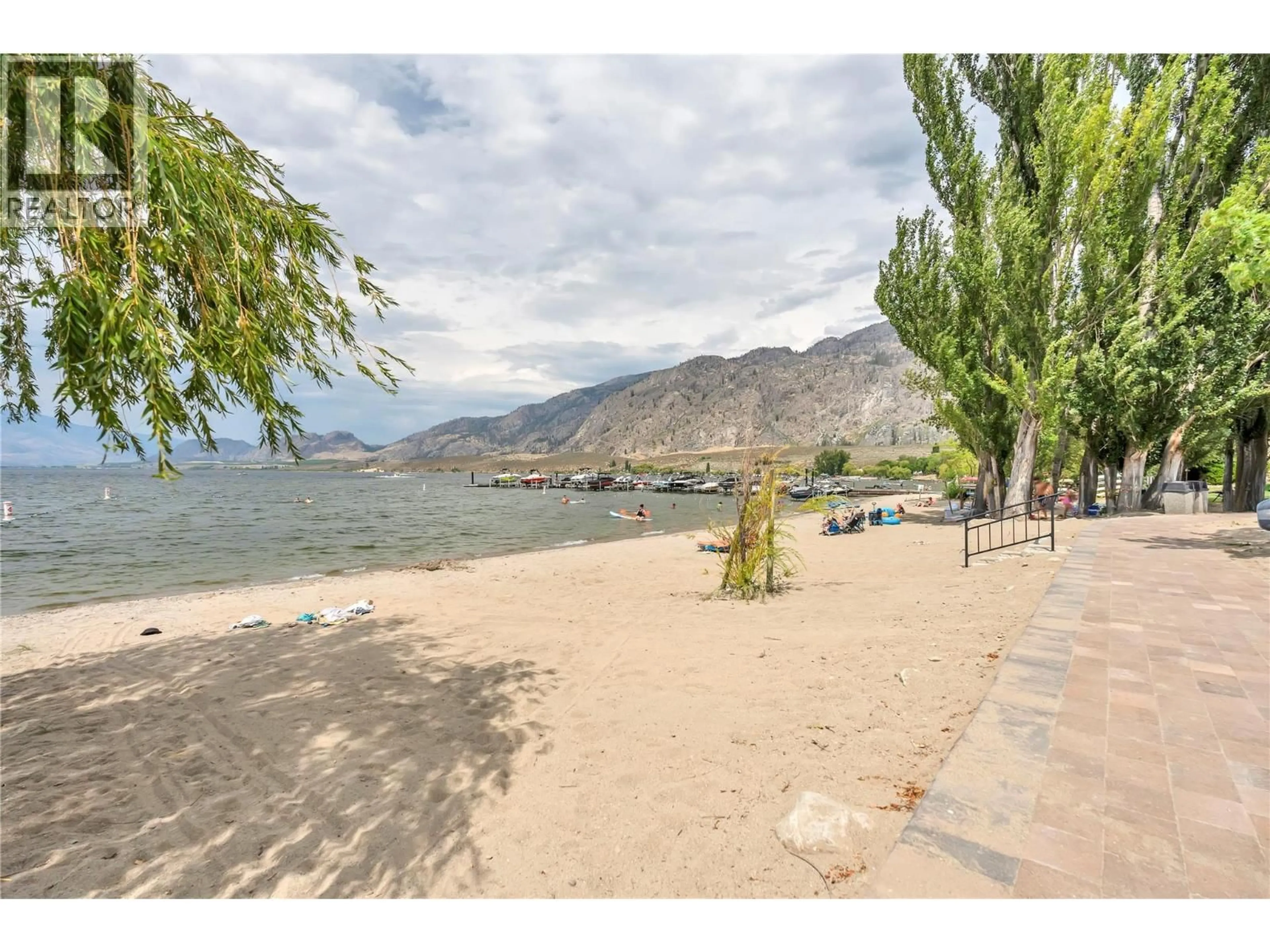 Patio, water/lake/river/ocean view for 202 - 7600 COTTONWOOD DRIVE, Osoyoos British Columbia V0H1V3