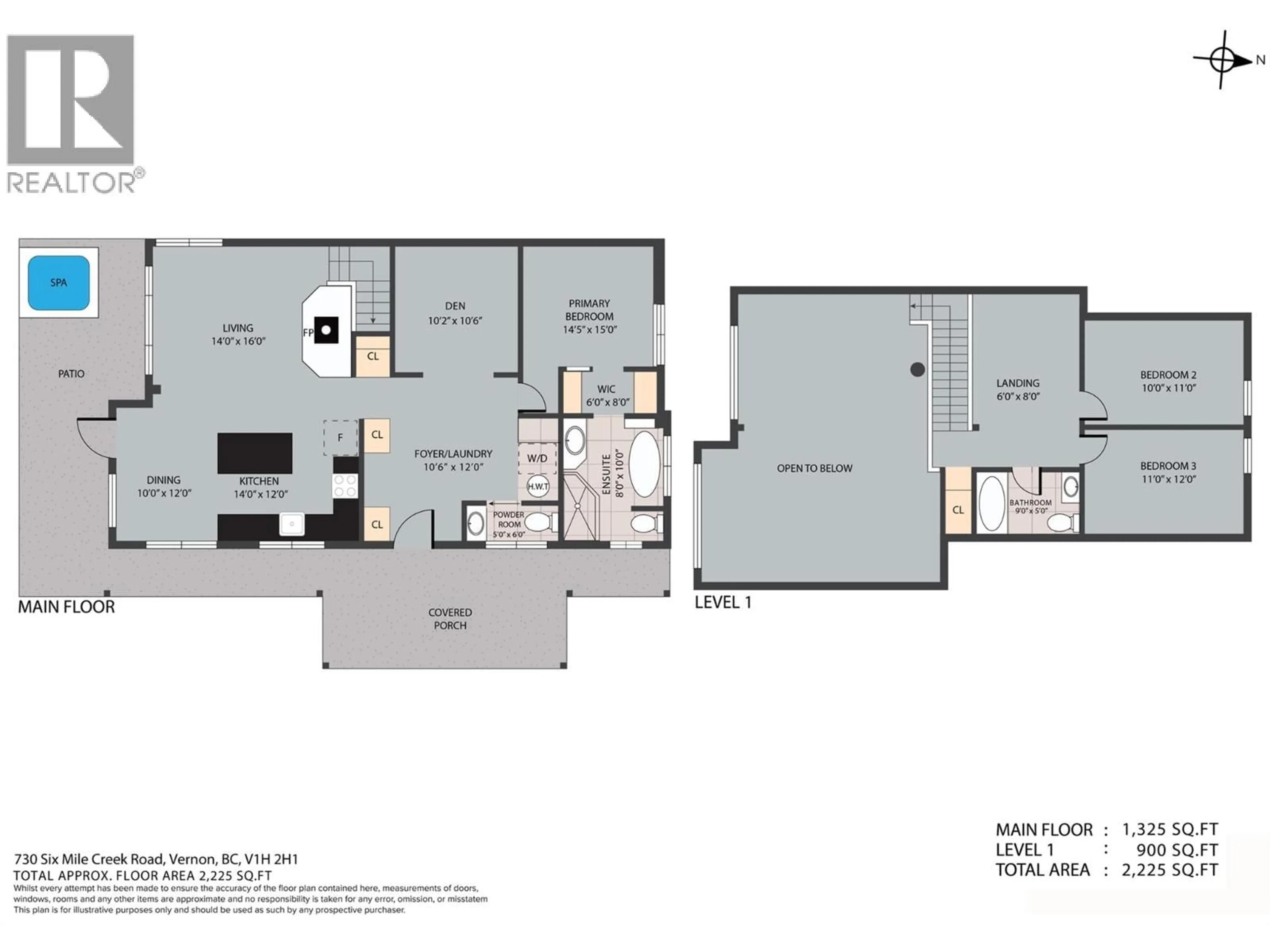 Floor plan for 730 SIX MILE CREEK ROAD, Vernon British Columbia V1H2H1