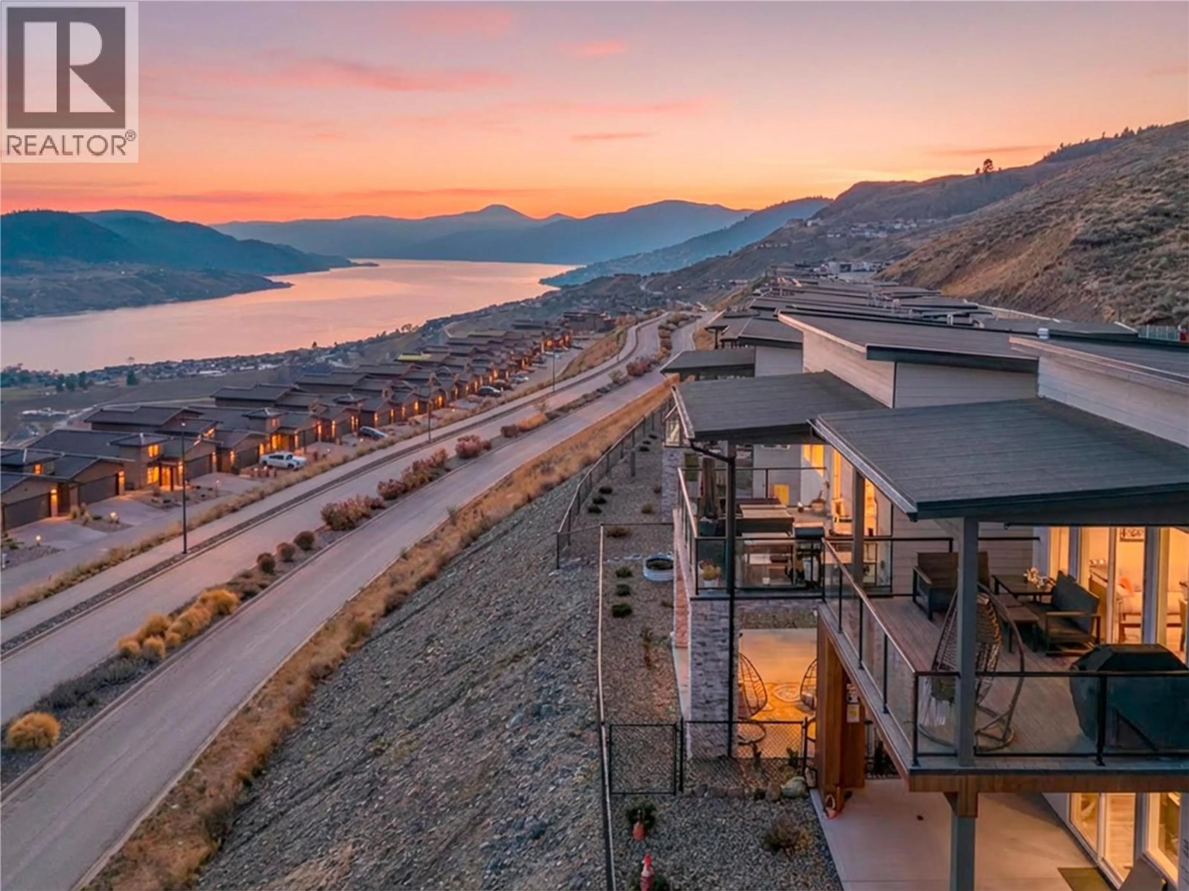 A pic from outside/outdoor area/front of a property/back of a property/a pic from drone, mountain view for 42 - 7735 OKANAGAN HILLS BOULEVARD, Vernon British Columbia V1H0A7
