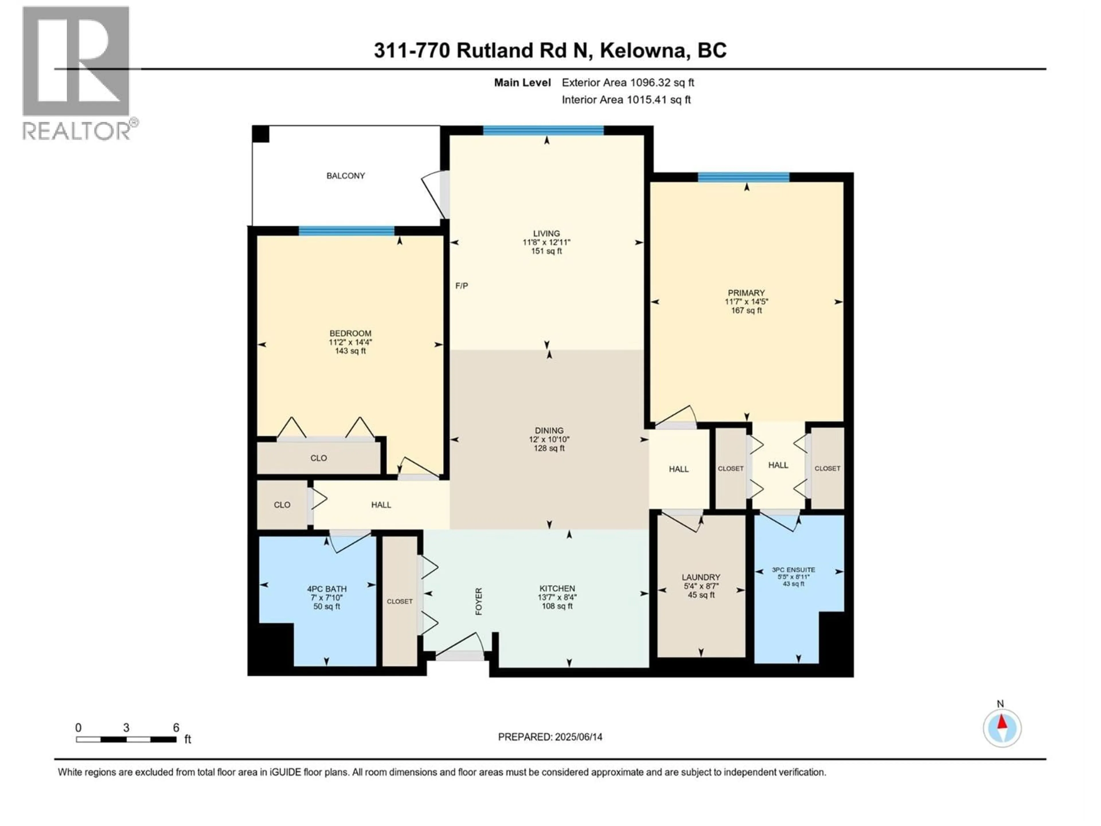 Floor plan for 311 - 770 RUTLAND ROAD NORTH, Kelowna British Columbia V1X3B7
