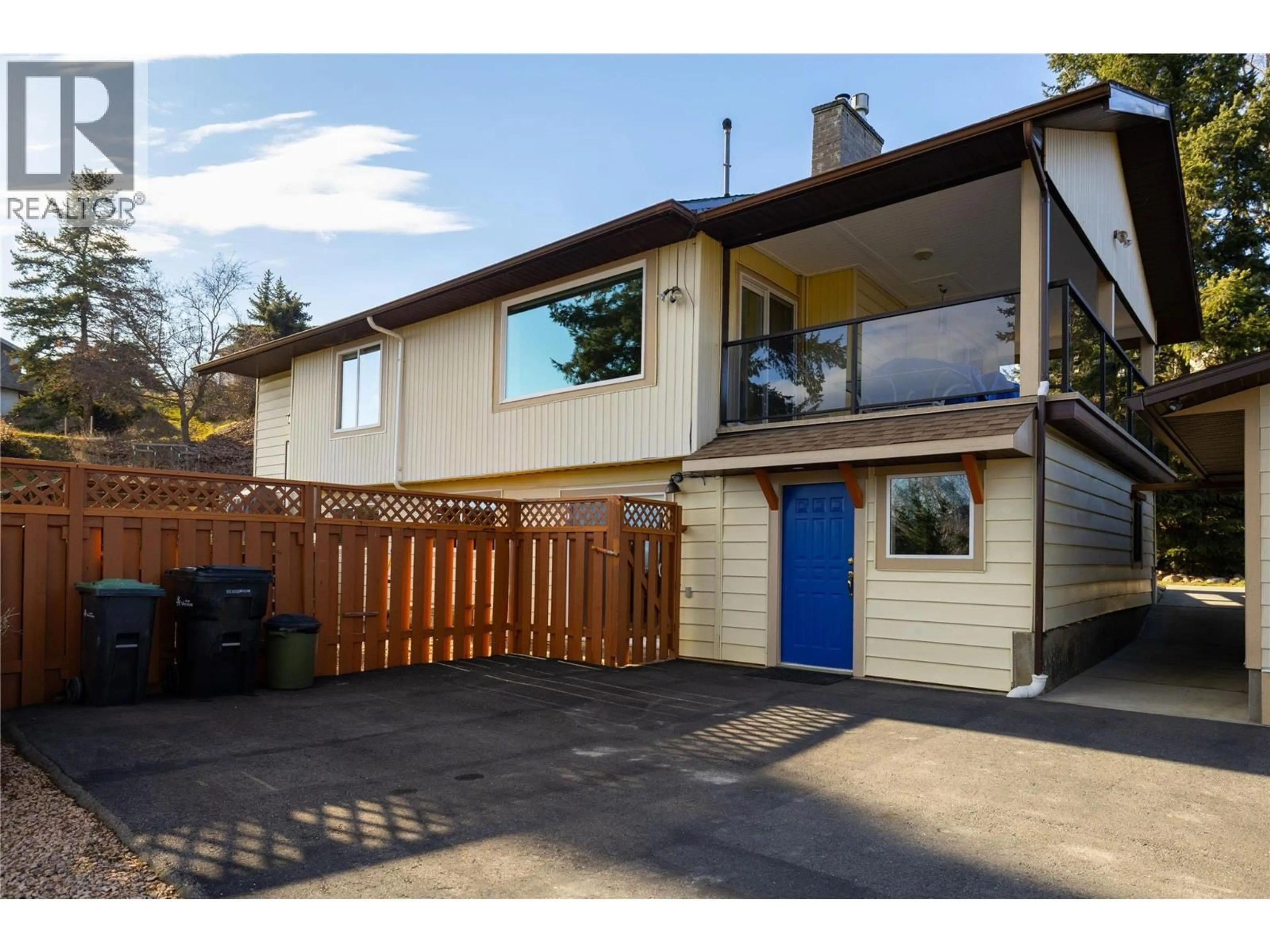 Home with vinyl exterior material, street for 6424 GOOSE LAKE ROAD, Vernon British Columbia V1H1P9