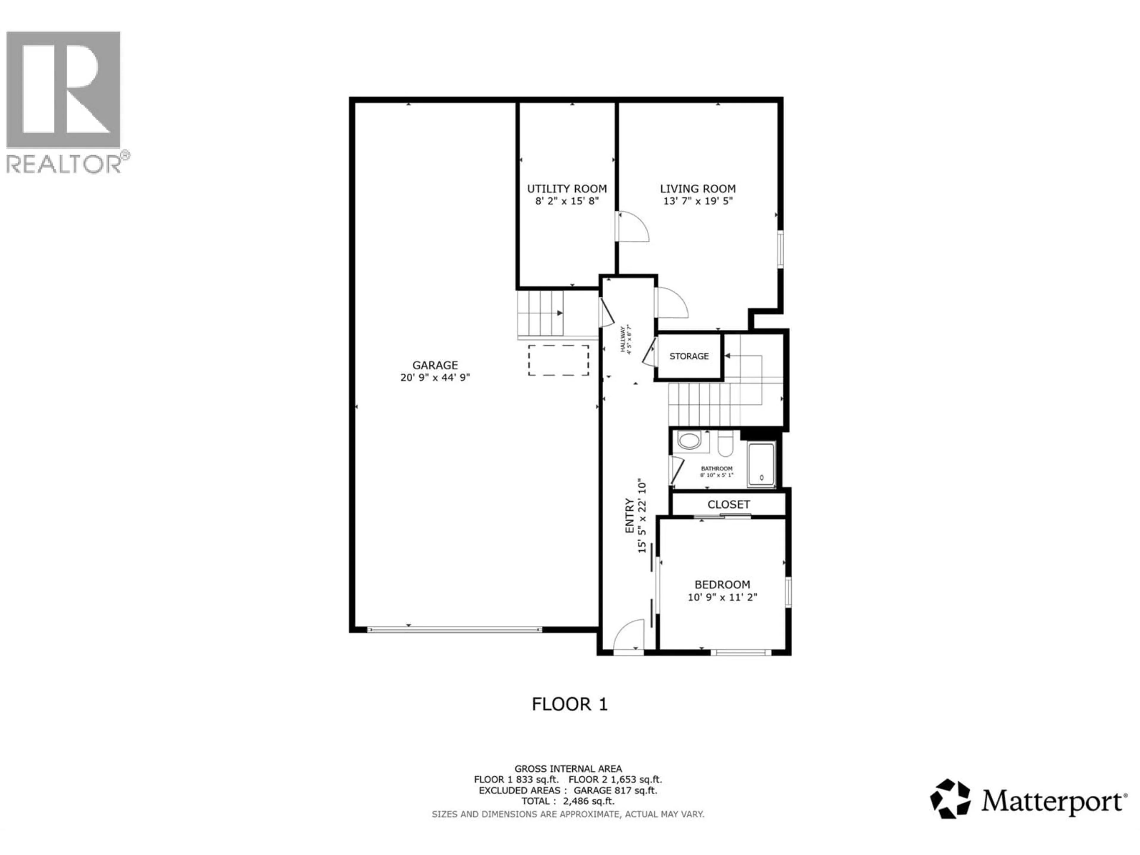 Floor plan for 77 - 7760 OKANAGAN LANDING ROAD, Vernon British Columbia V1H1Z4