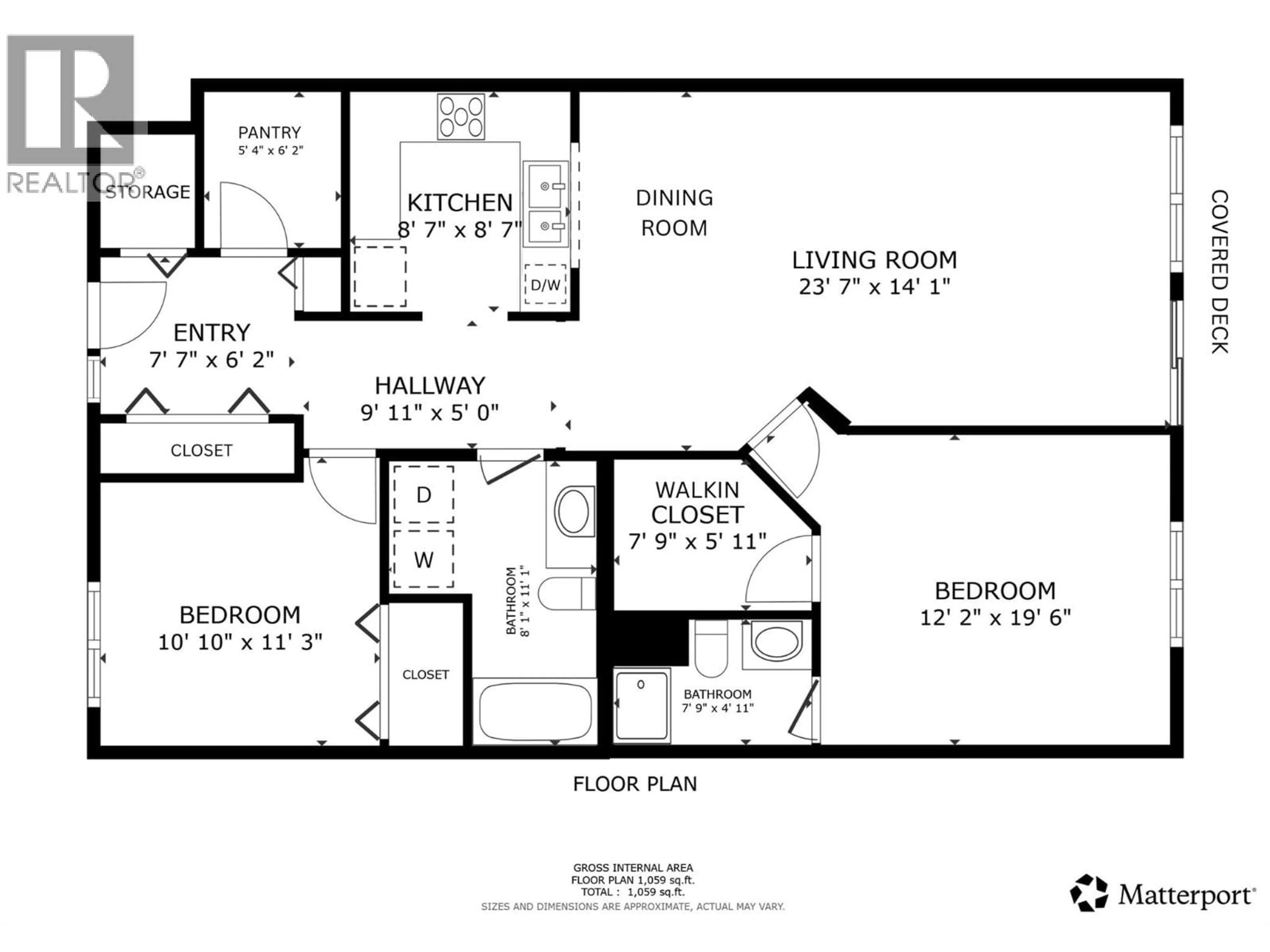 Floor plan for 107 - 110 KALAMALKA LAKE ROAD, Vernon British Columbia V1T7M3