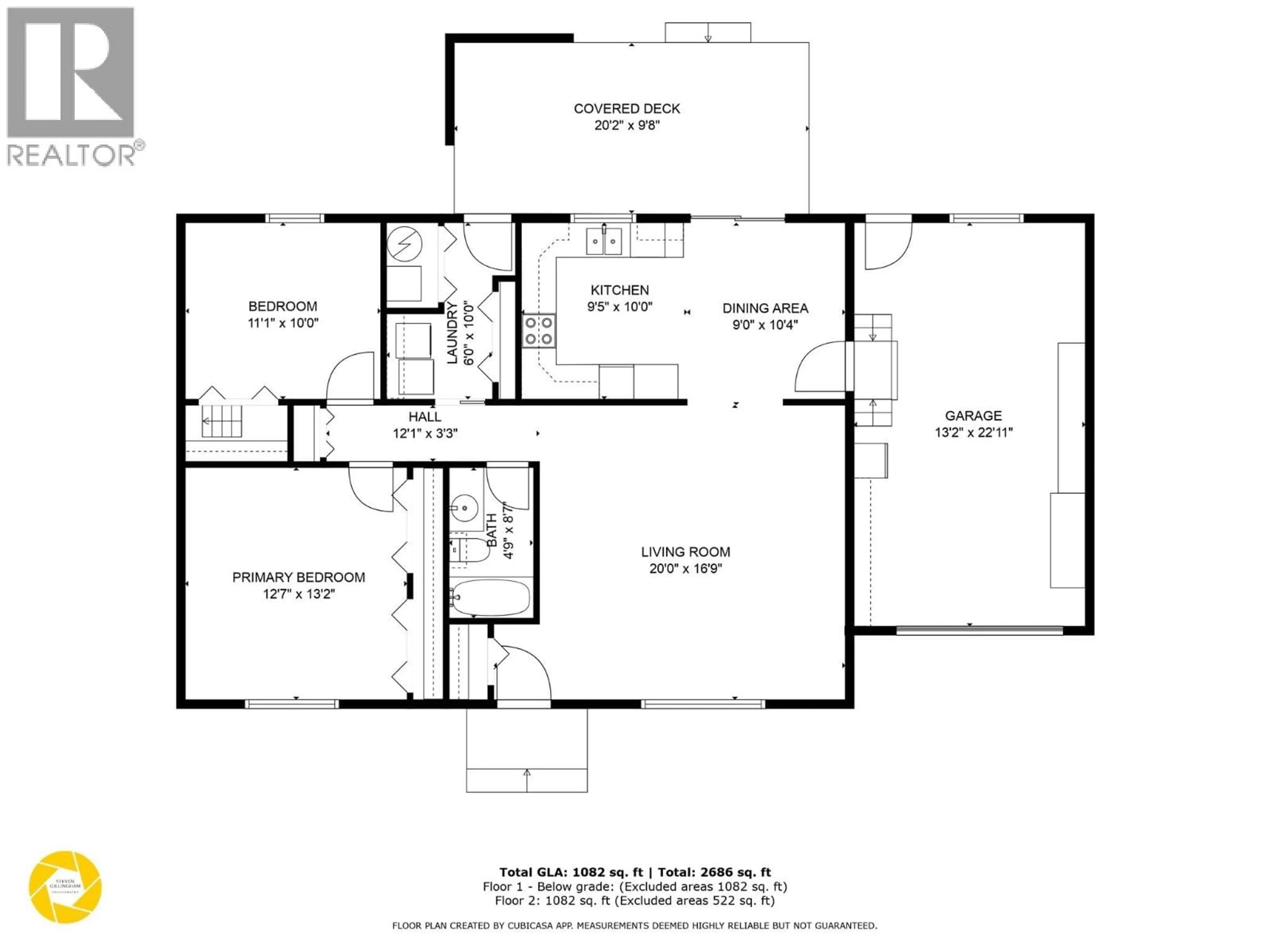 Floor plan for 8871 BADGER DRIVE, Kamloops British Columbia V2C6V2