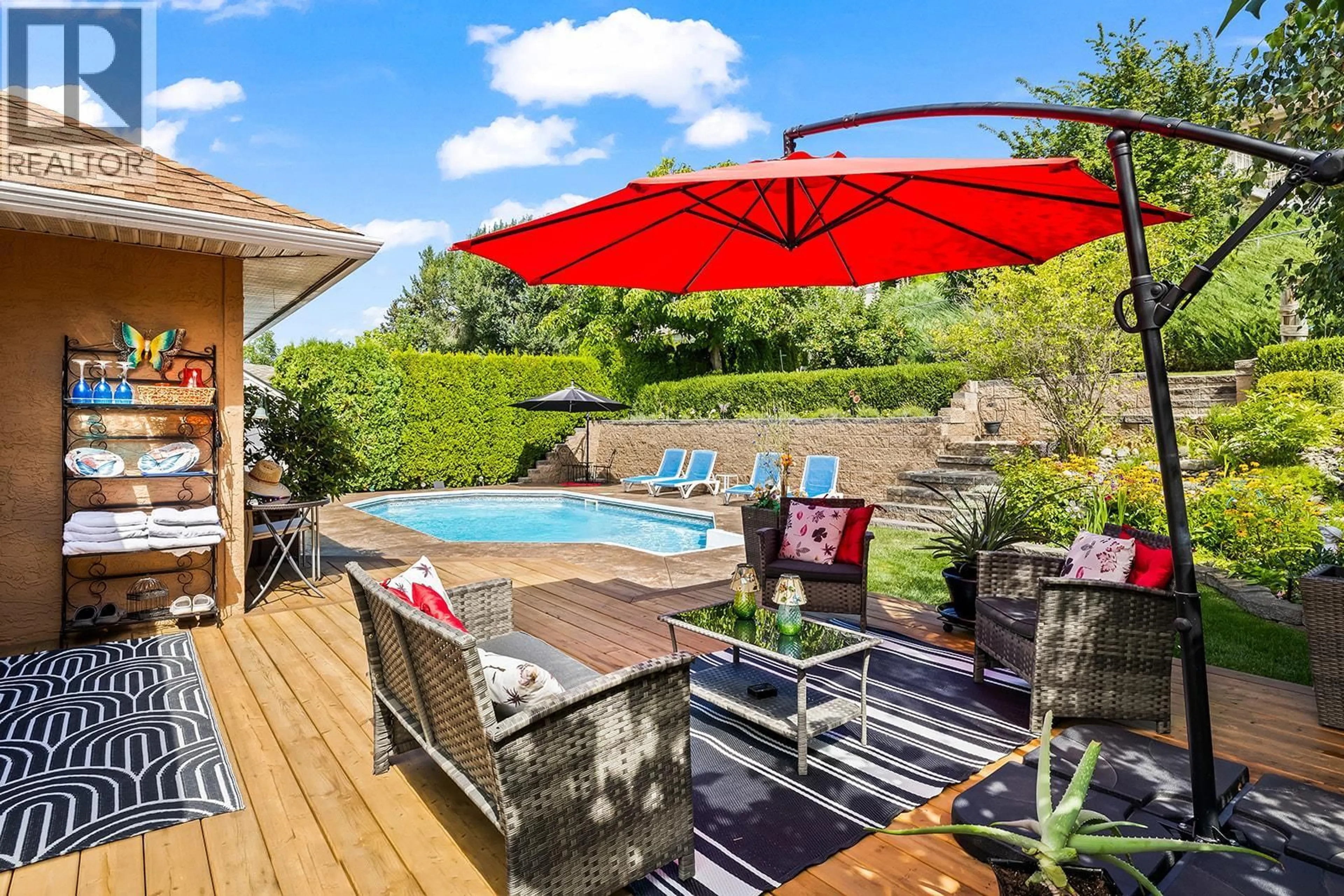 Patio, water/lake/river/ocean view for 1337 BENTIEN ROAD, Kelowna British Columbia V1X7K3