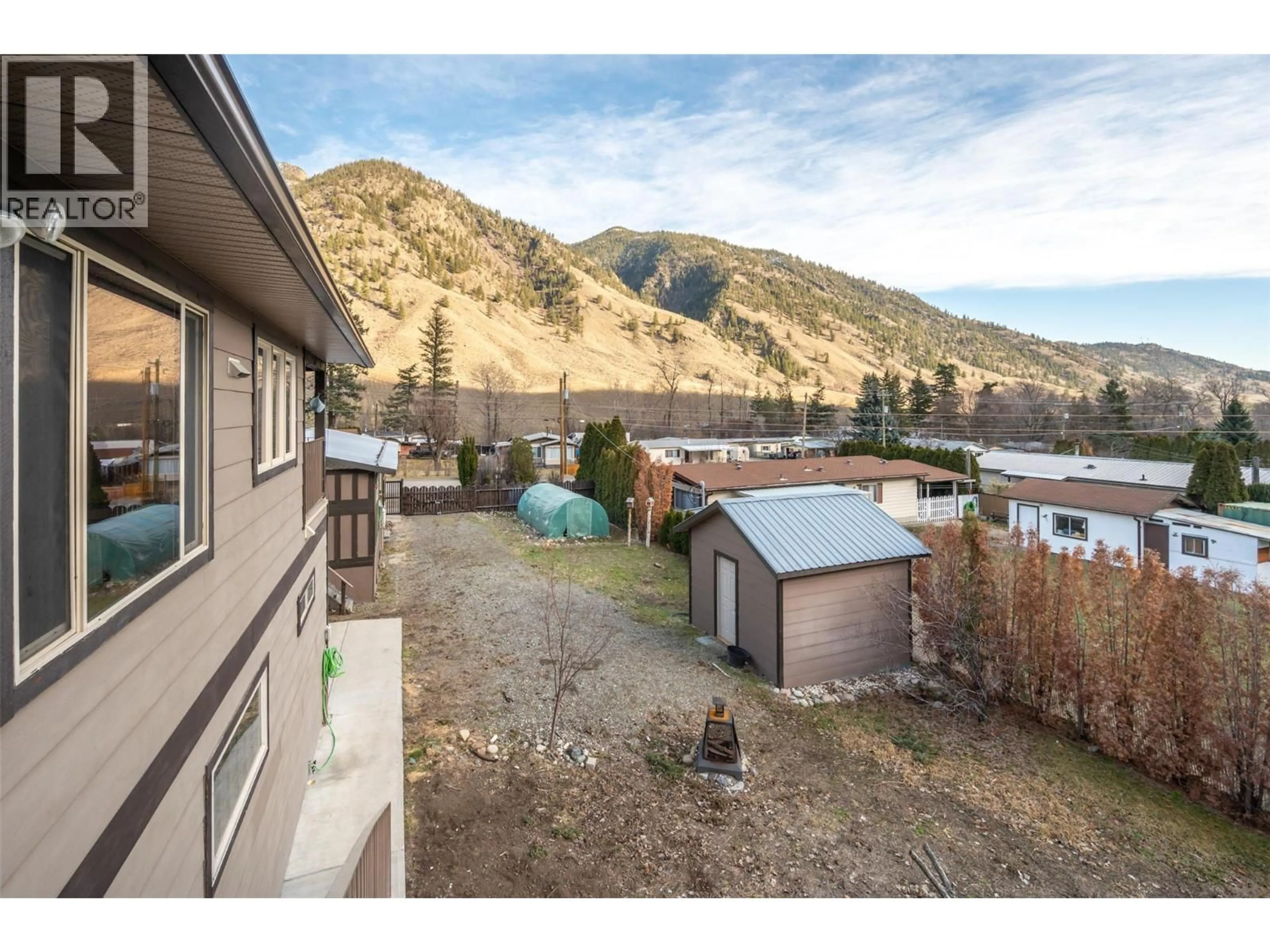 A pic from outside/outdoor area/front of a property/back of a property/a pic from drone, mountain view for 1436 MAIN STREET, Keremeos British Columbia V0X1N6