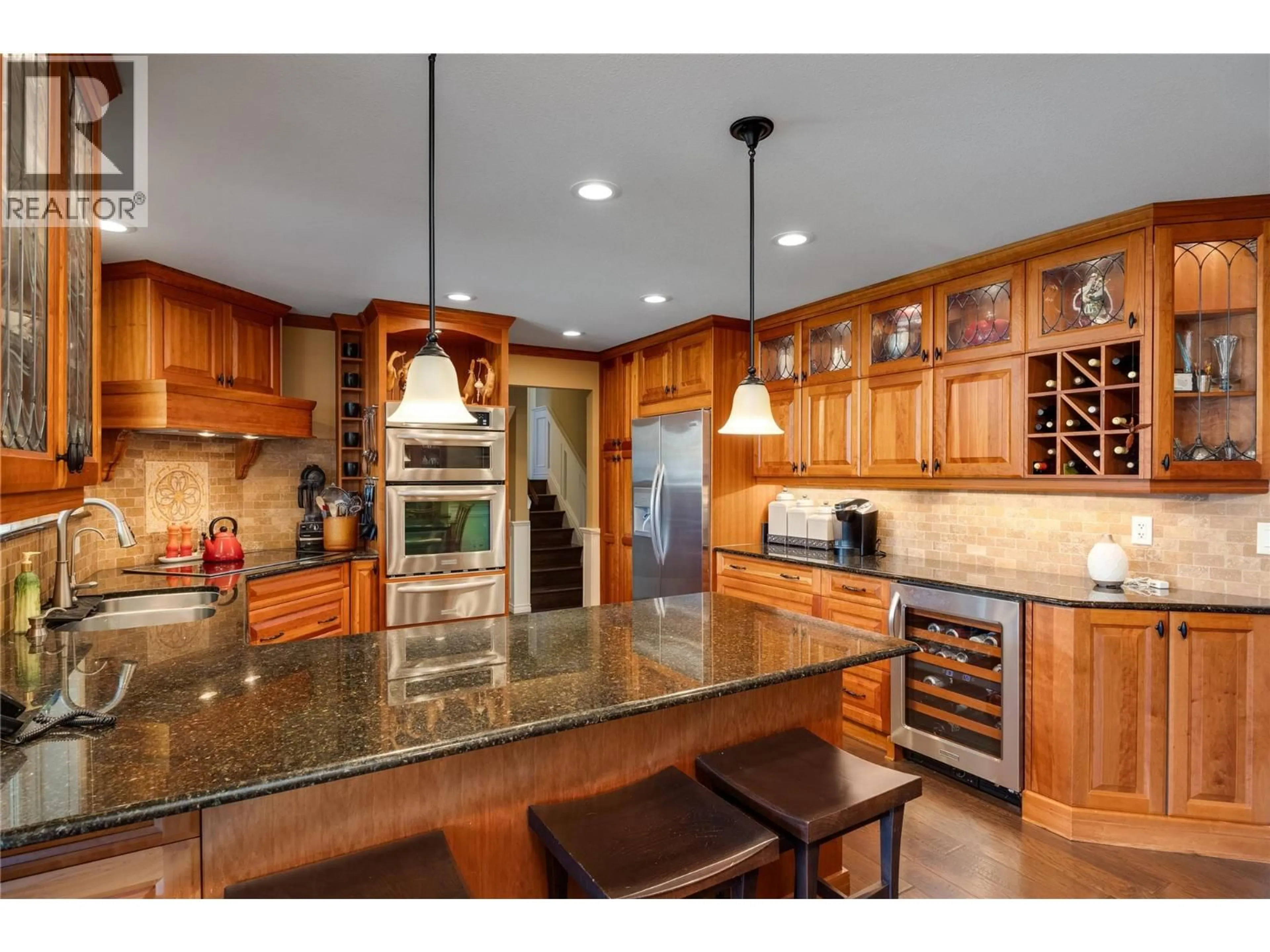 Open concept kitchen, ceramic/tile floor for 1350 GREEN BAY ROAD, West Kelowna British Columbia V4T2B6