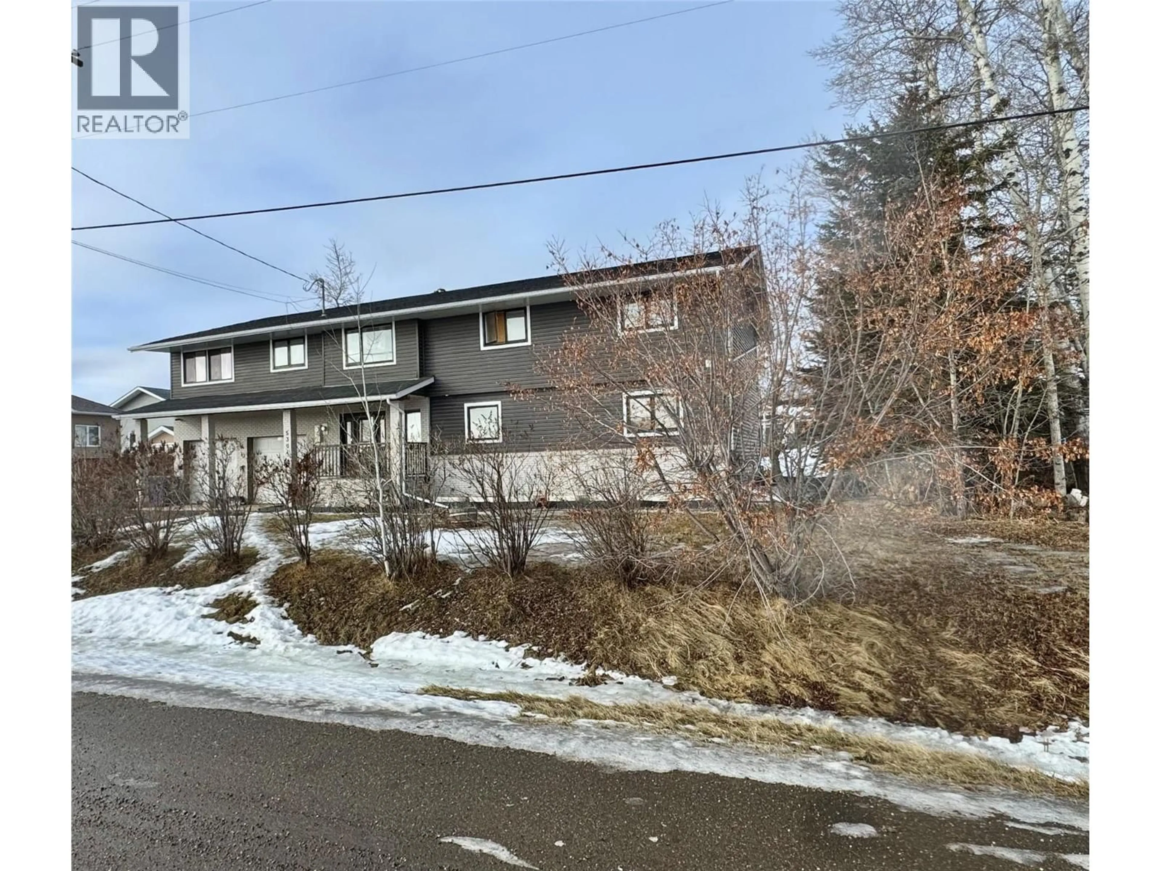 A pic from outside/outdoor area/front of a property/back of a property/a pic from drone, street for 5304 ELEVATOR ROAD, Pouce Coupe British Columbia V0C2C0