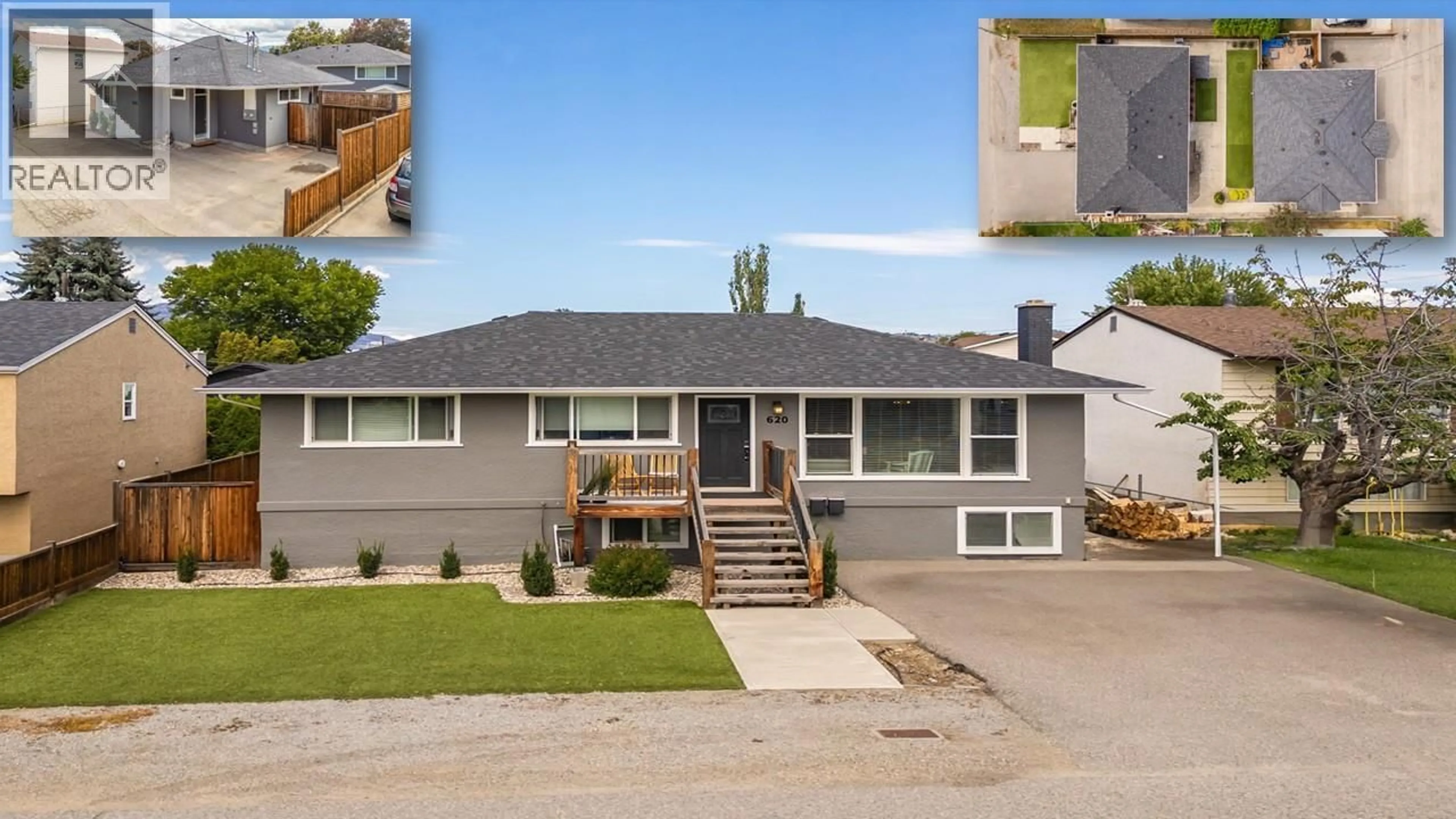 Home with vinyl exterior material, street for 620 - 622 BIRCH AVENUE, Kelowna British Columbia V1Y5H1