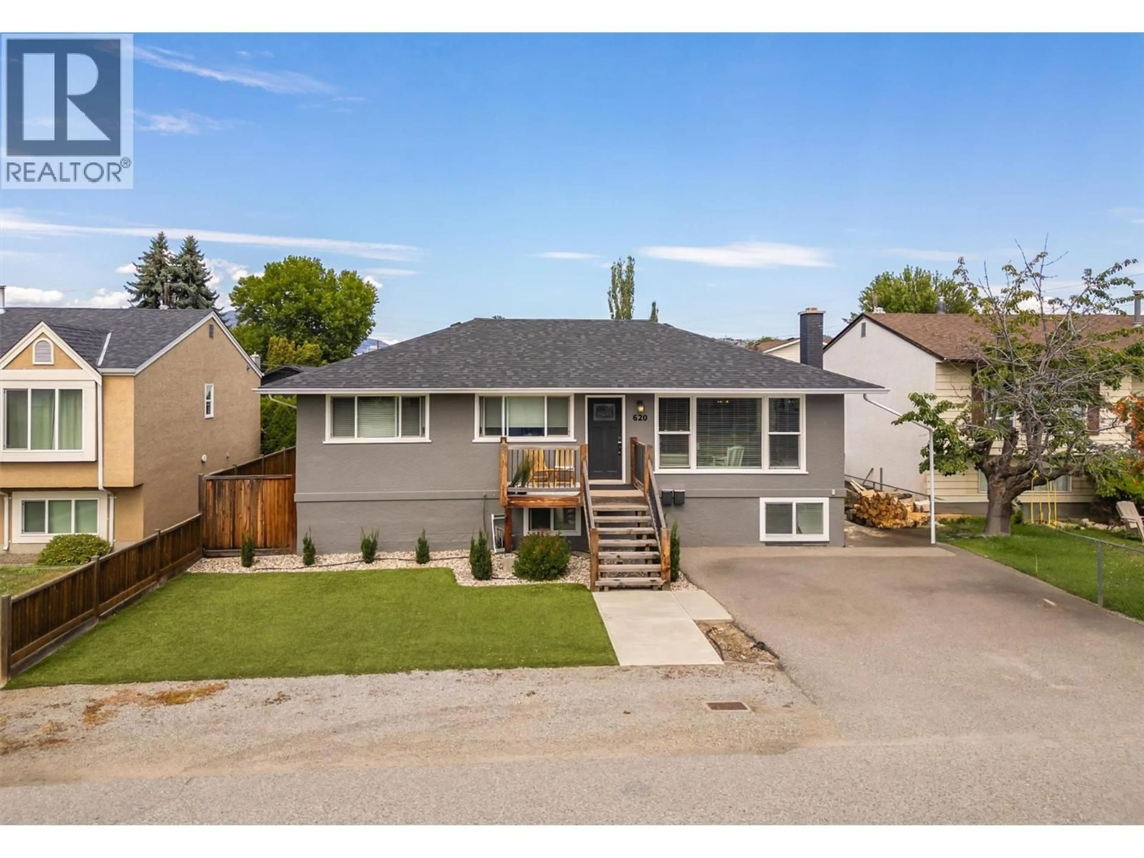 A pic from outside/outdoor area/front of a property/back of a property/a pic from drone, street for 620 - 622 BIRCH AVENUE, Kelowna British Columbia V1Y5H1