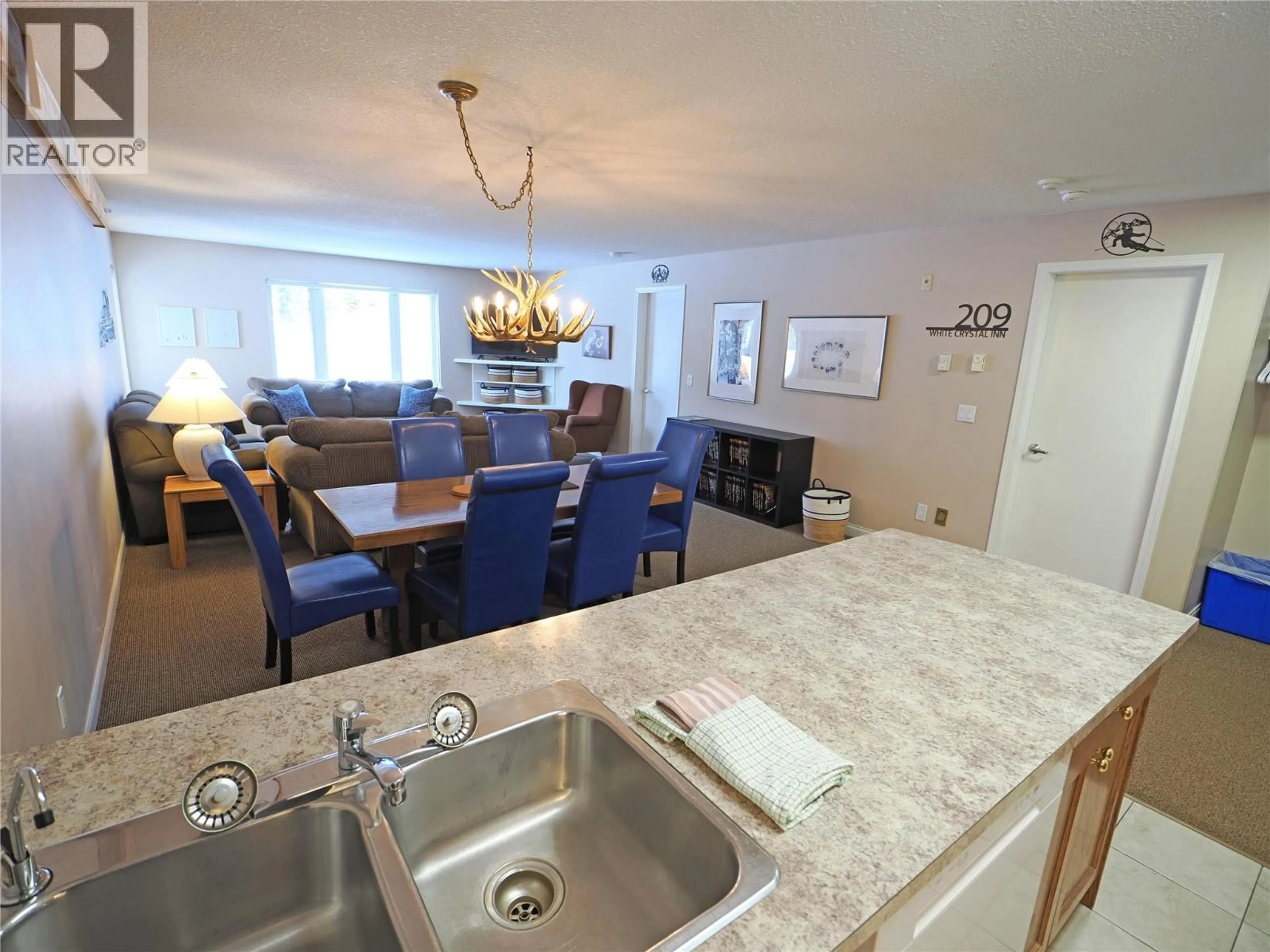 Open concept kitchen, ceramic/tile floor for 209 - 5275 BIG WHITE ROAD, Big White British Columbia V1P1P3