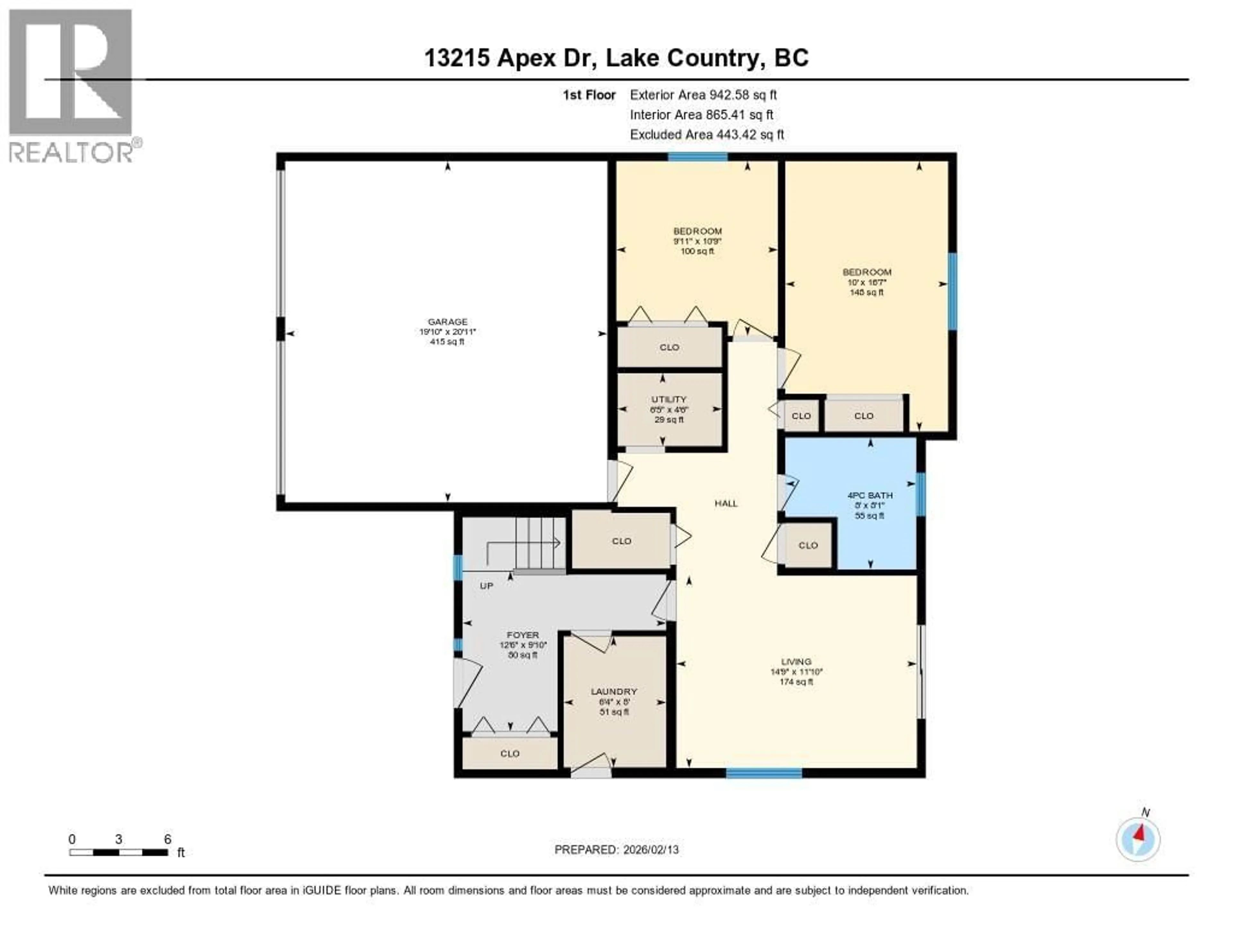 Floor plan for 13215 APEX DRIVE, Lake Country British Columbia V4V2P1