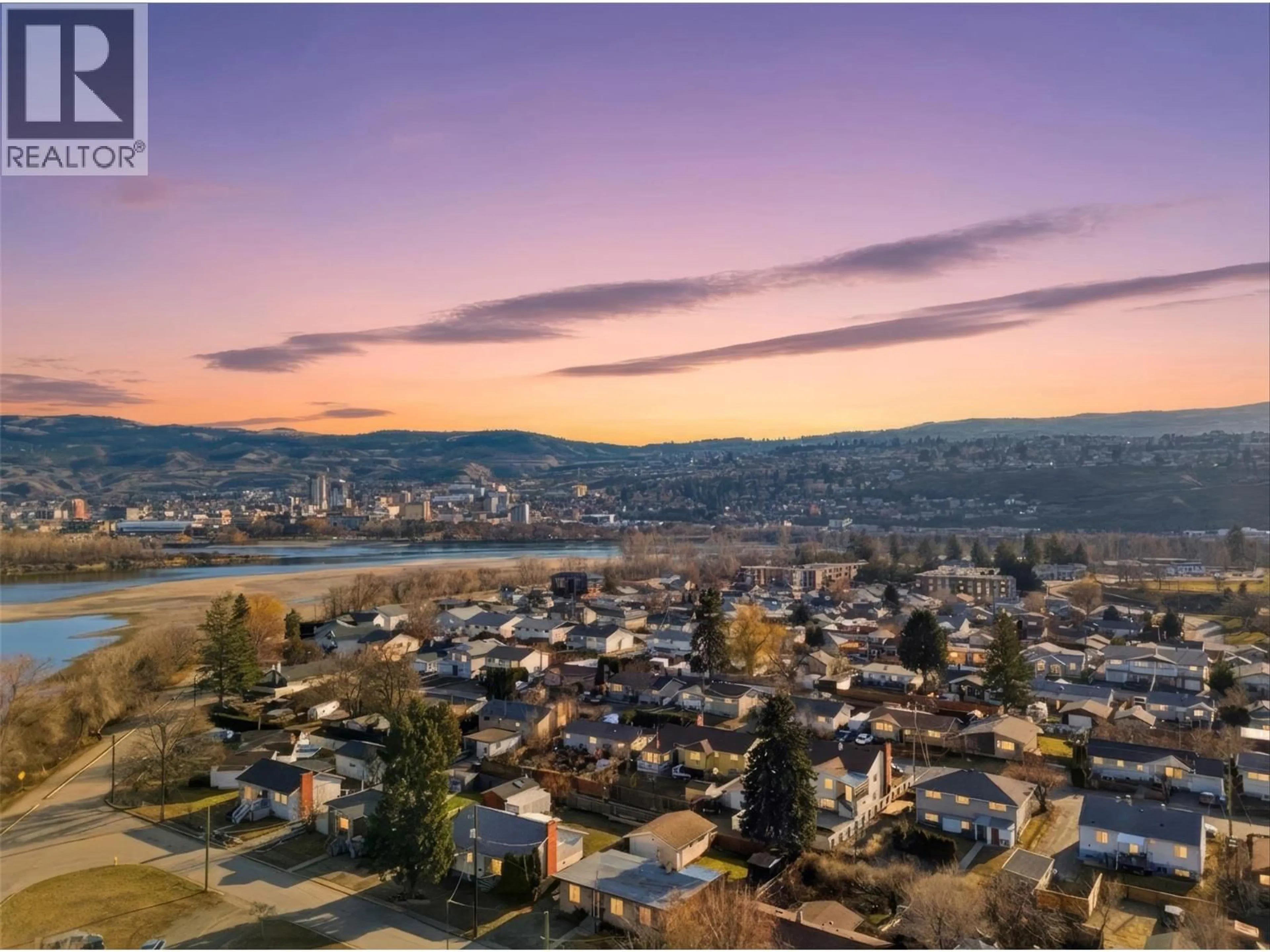 A pic from outside/outdoor area/front of a property/back of a property/a pic from drone, mountain view for 222 FORT AVENUE, Kamloops British Columbia V2B1H3