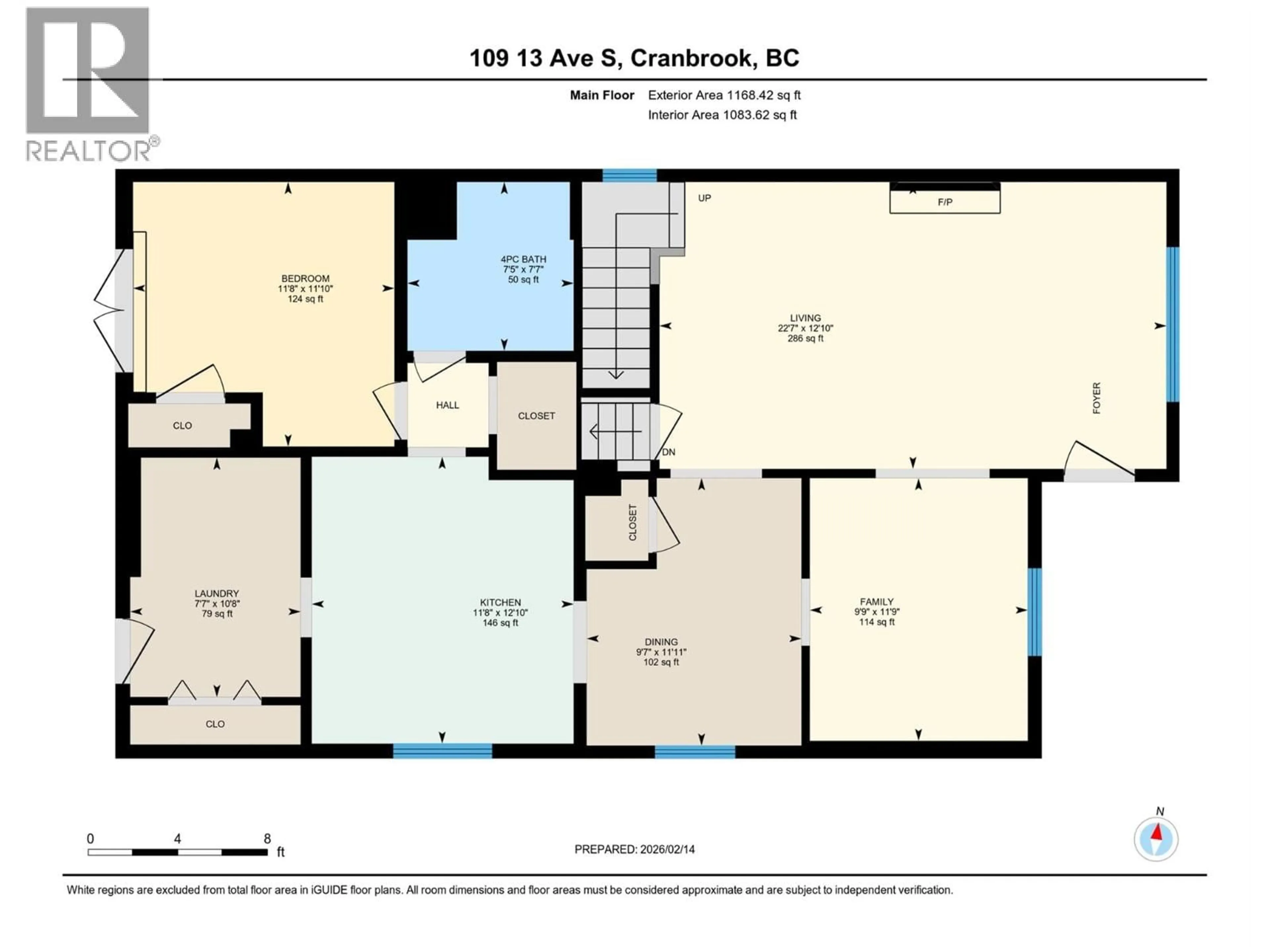 Floor plan for 109 13TH AVENUE SOUTH, Cranbrook British Columbia V1C2V6