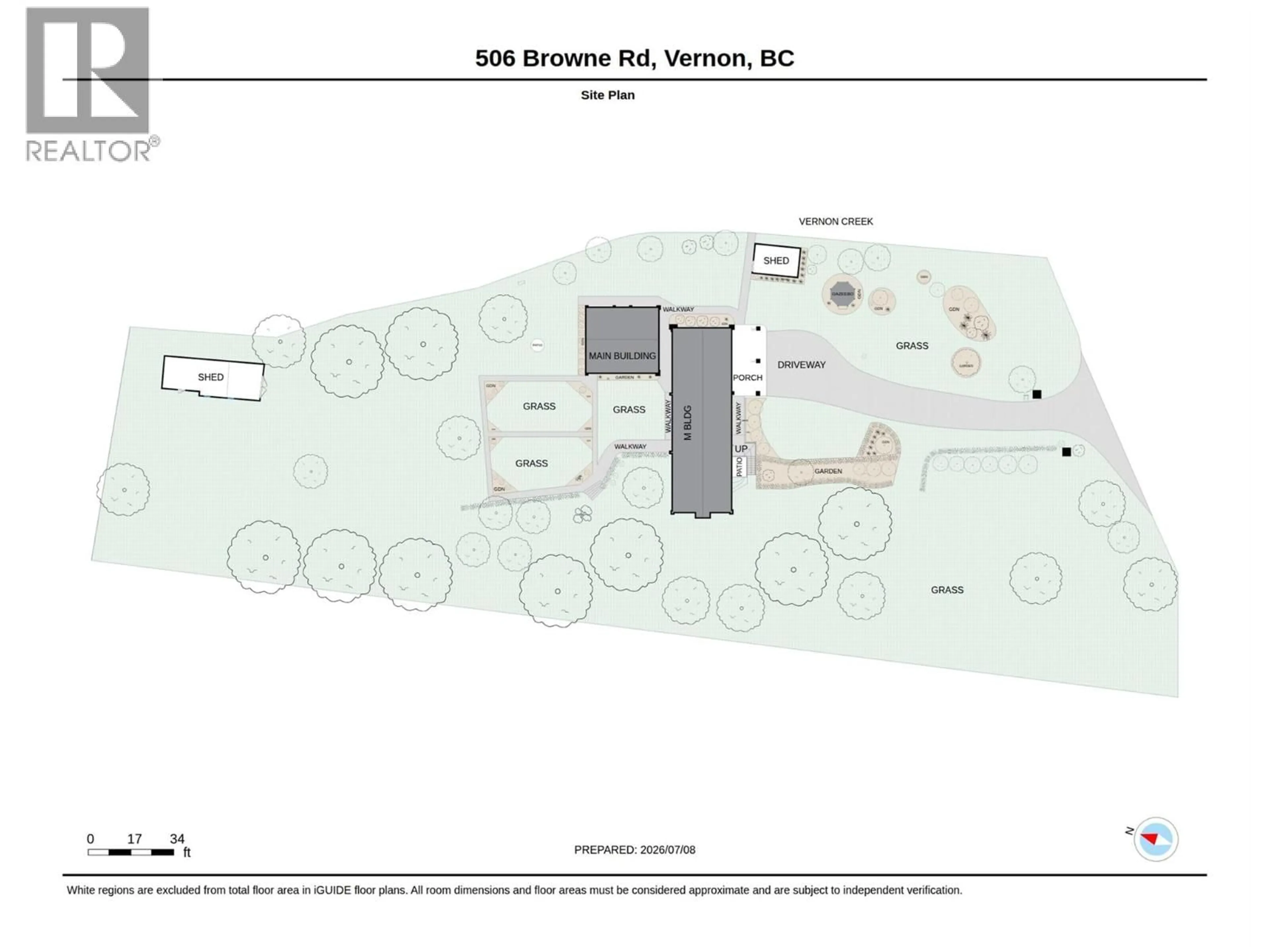Floor plan for 506 BROWNE ROAD, Vernon British Columbia V1T7M1