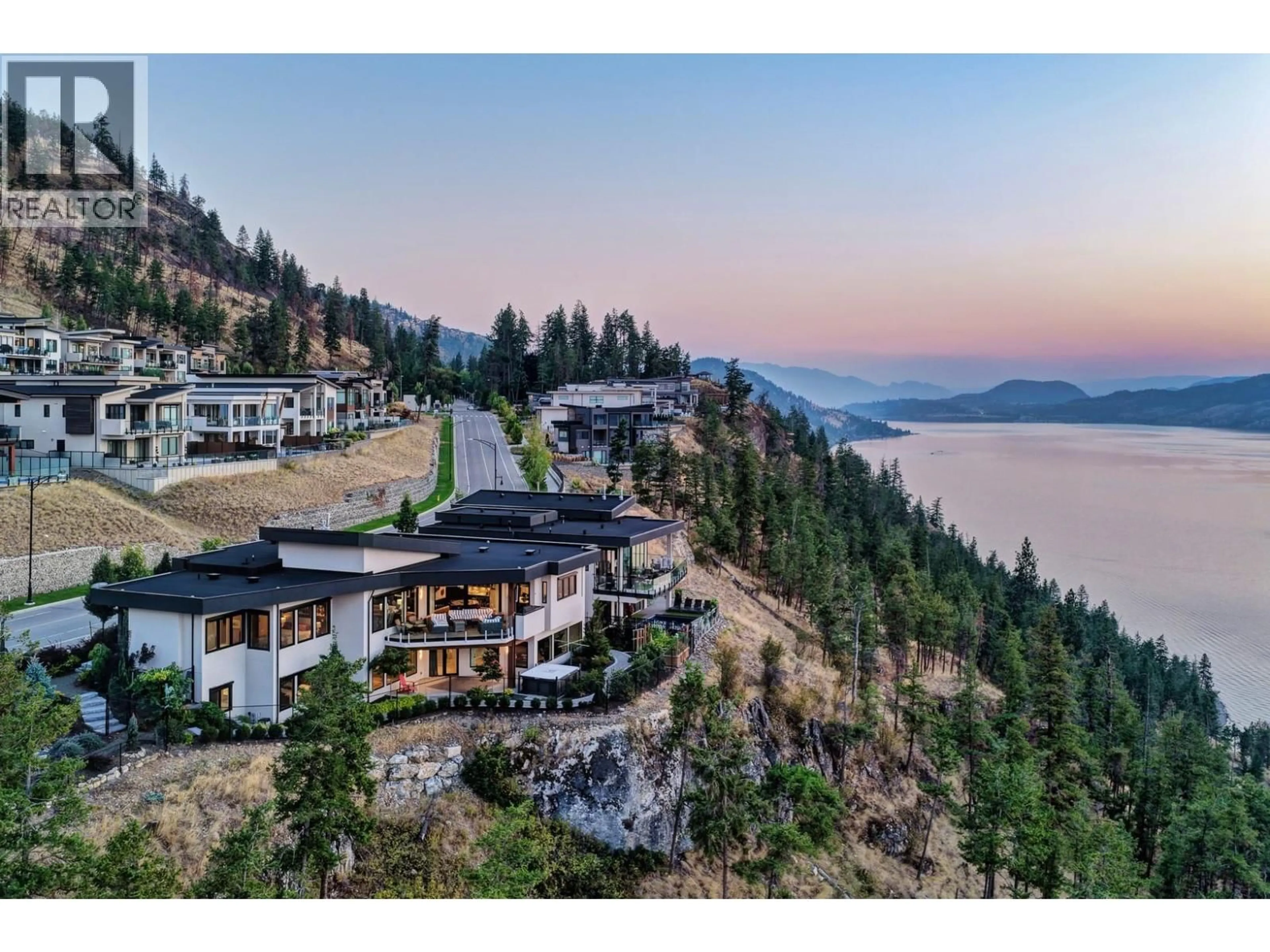A pic from outside/outdoor area/front of a property/back of a property/a pic from drone, mountain view for 604 CLIFTON ROAD NORTH, Kelowna British Columbia V1V0B7