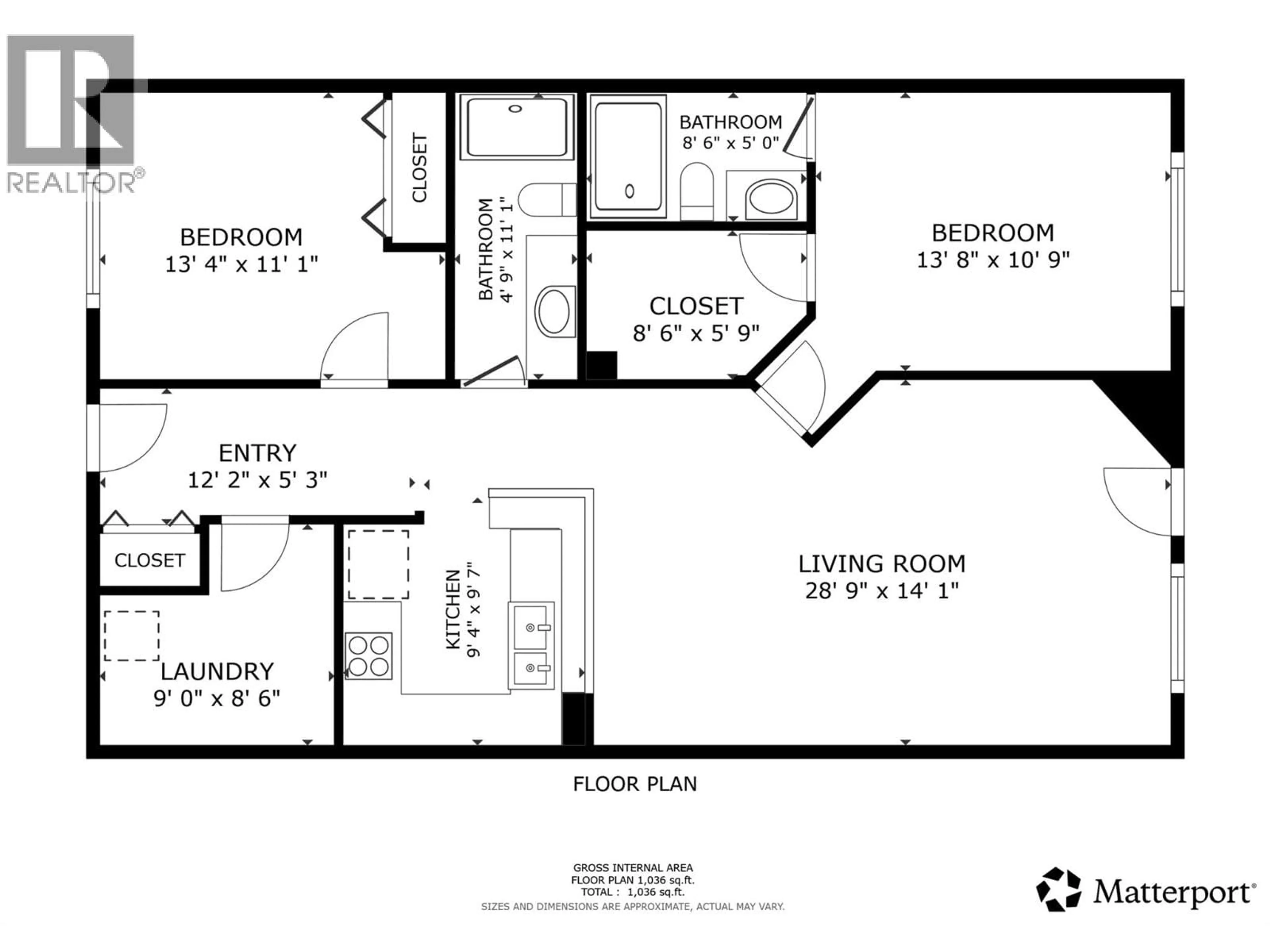 Floor plan for 103 - 301 BROWNE ROAD, Vernon British Columbia V1T7M2