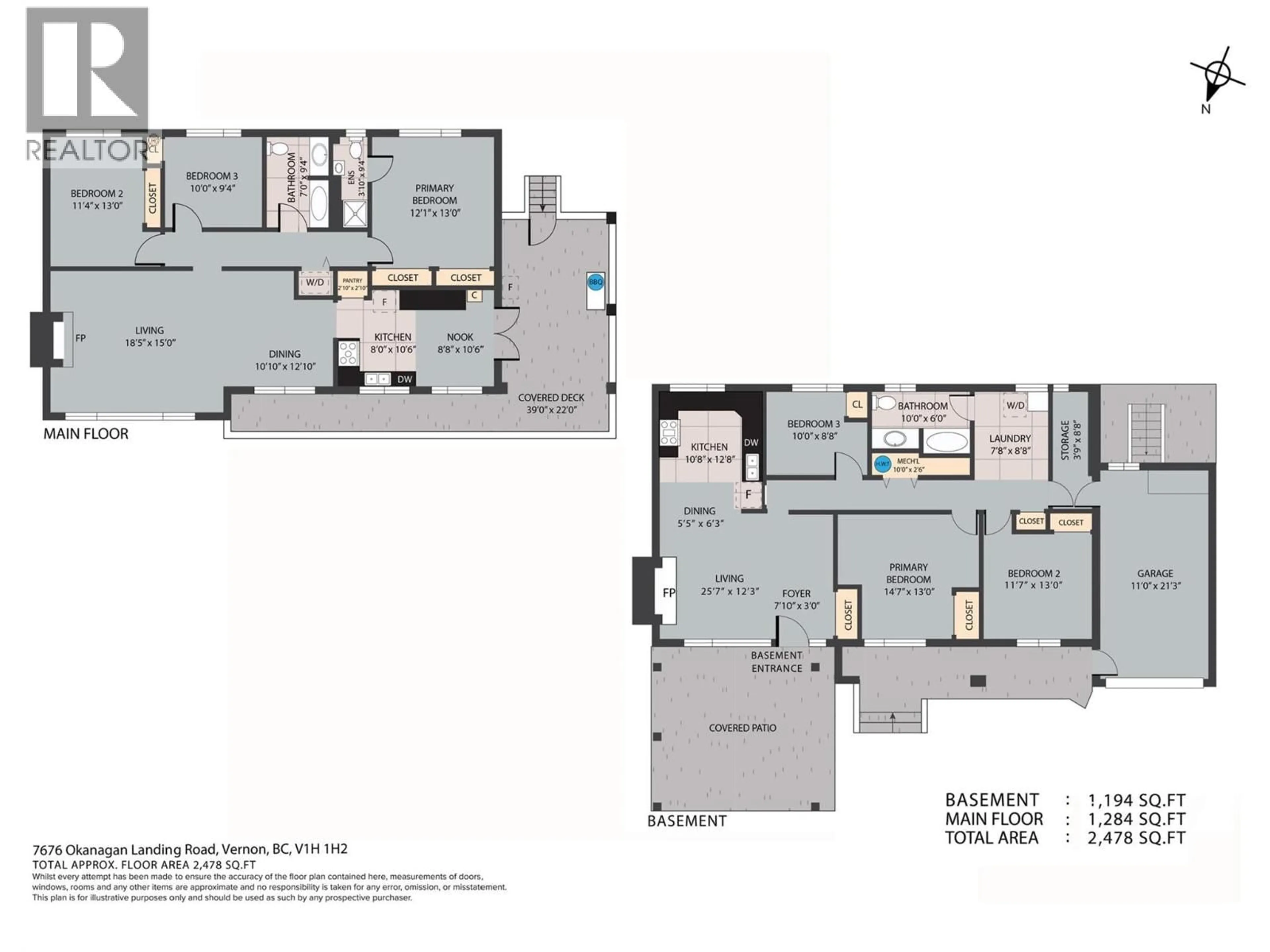 Floor plan for 7676 OKANAGAN LANDING ROAD, Vernon British Columbia V1H1G9