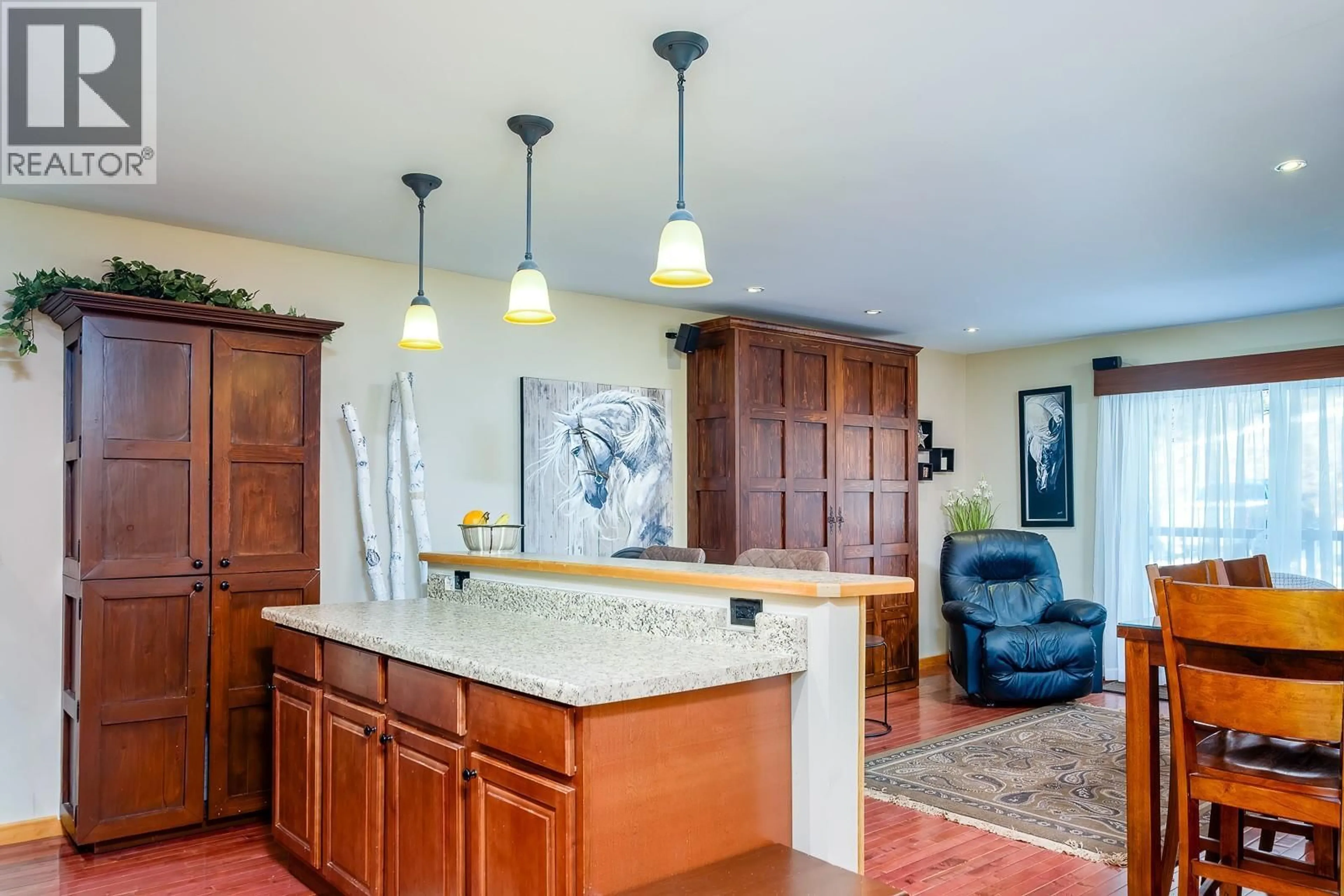 Open concept kitchen, ceramic/tile floor for 306 - 1510 NICKELPLATE STREET, Rossland British Columbia V0G1Y0