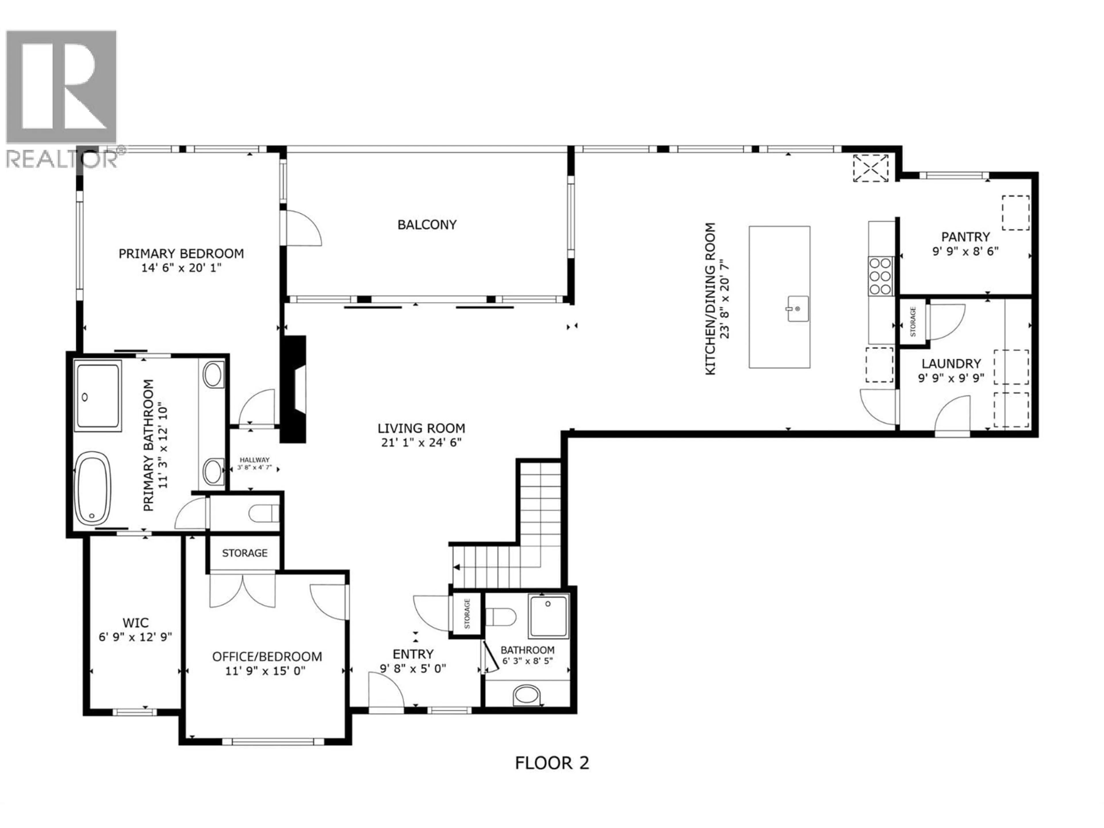 Floor plan for 1050 LEDGEVIEW COURT, Kelowna British Columbia V1W5M6
