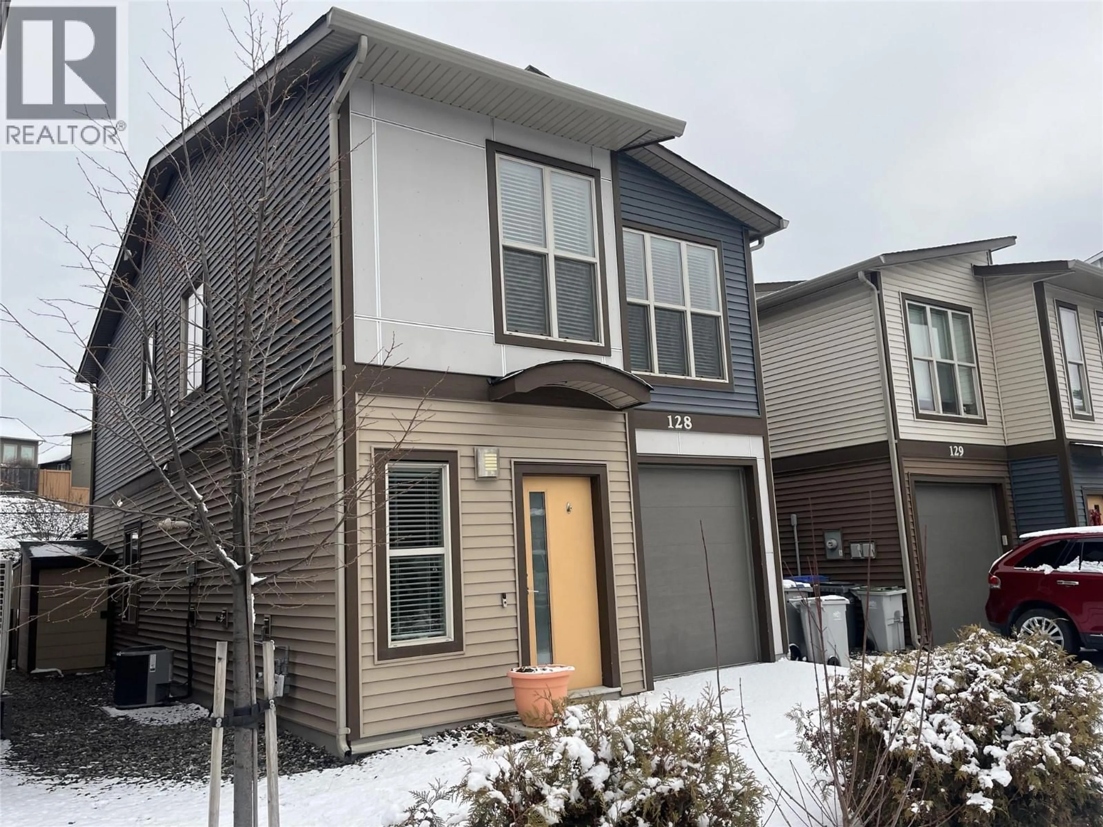 Home with vinyl exterior material, street for 128 - 1850 HUGH ALLAN DRIVE, Kamloops British Columbia V1S0C8