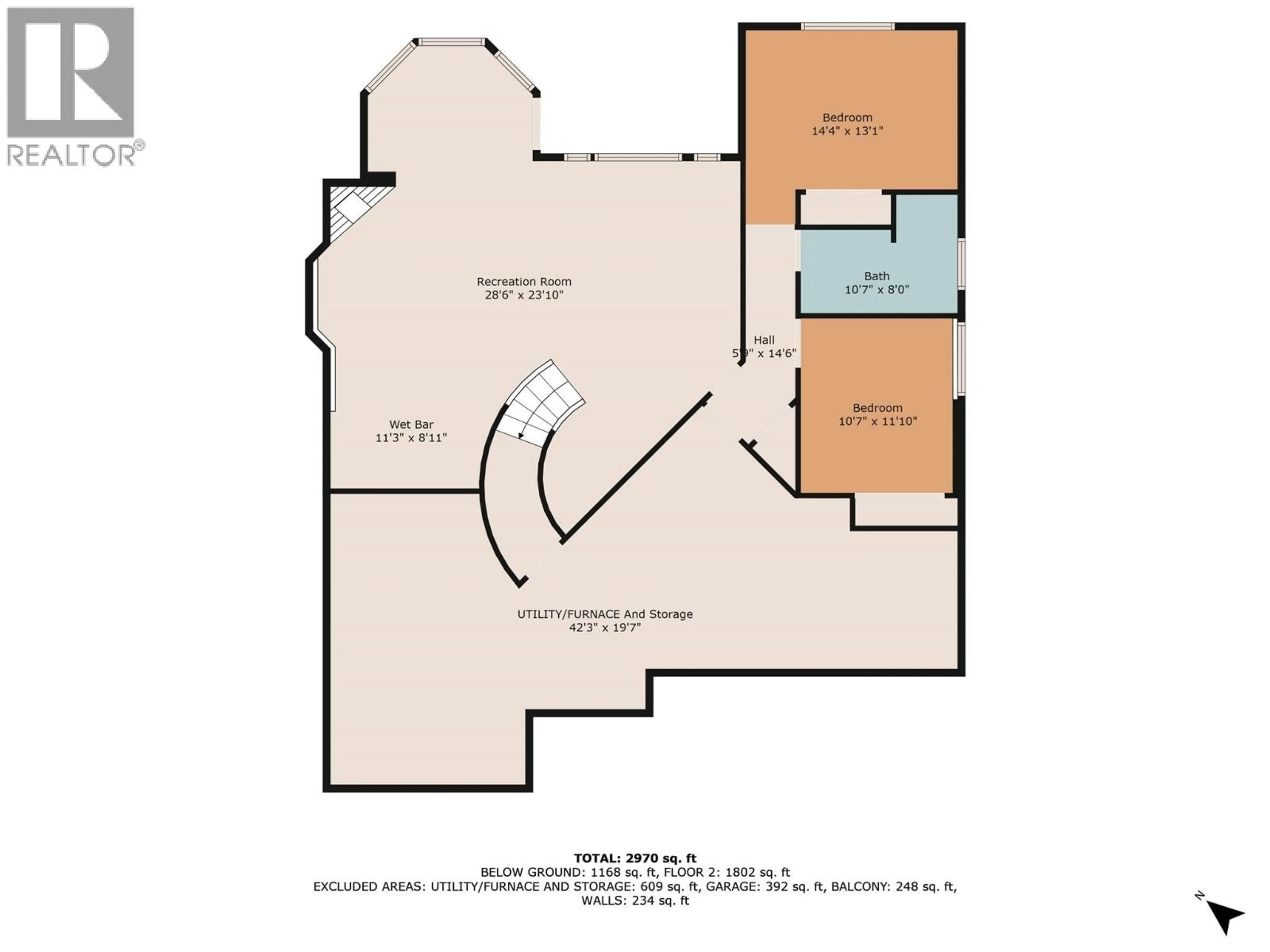 Floor plan for 3907 GALLAGHERS CIRCLE, Kelowna British Columbia V1W3Z9