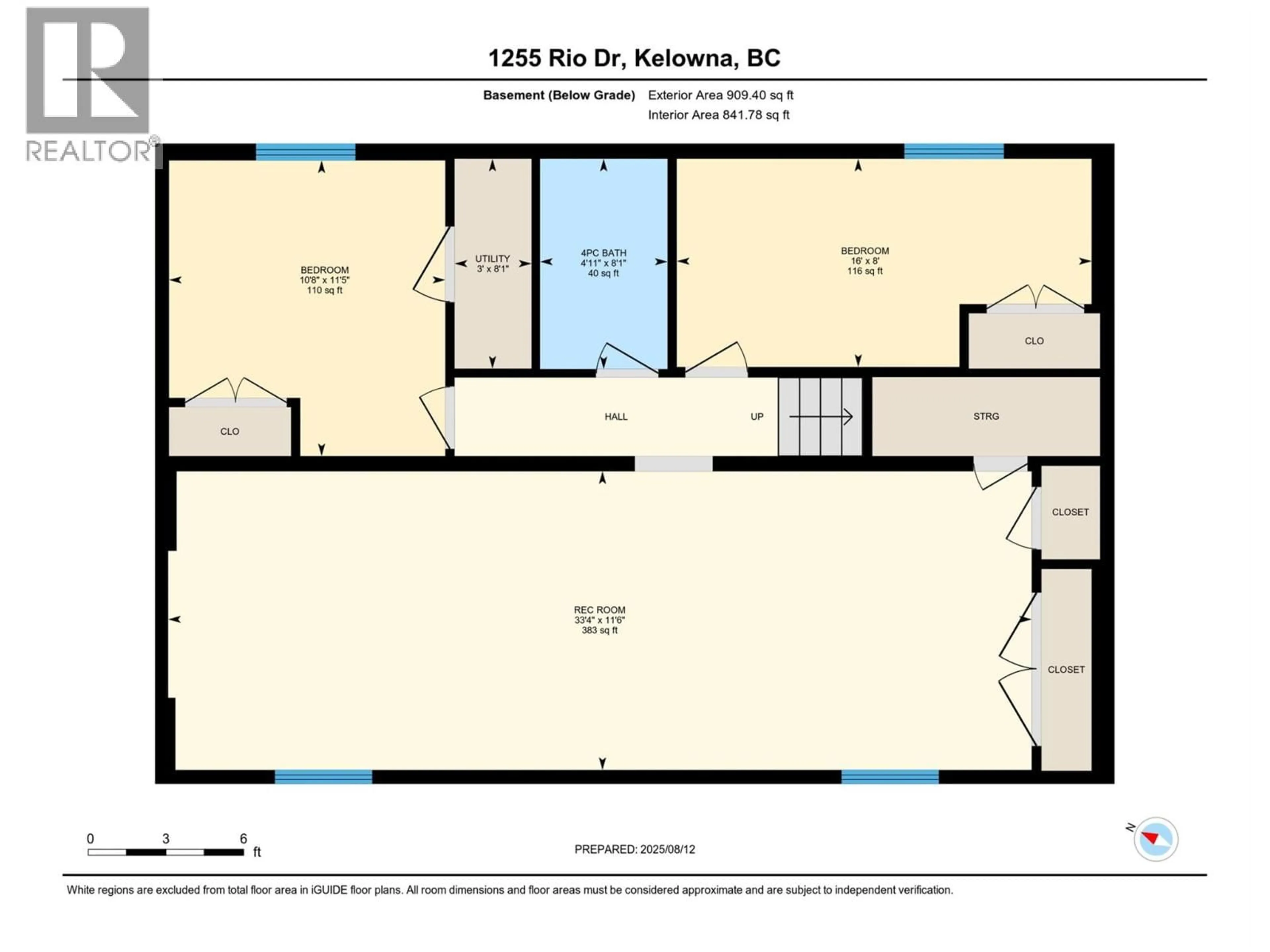Floor plan for 1255 RIO DRIVE, Kelowna British Columbia V1V1E2