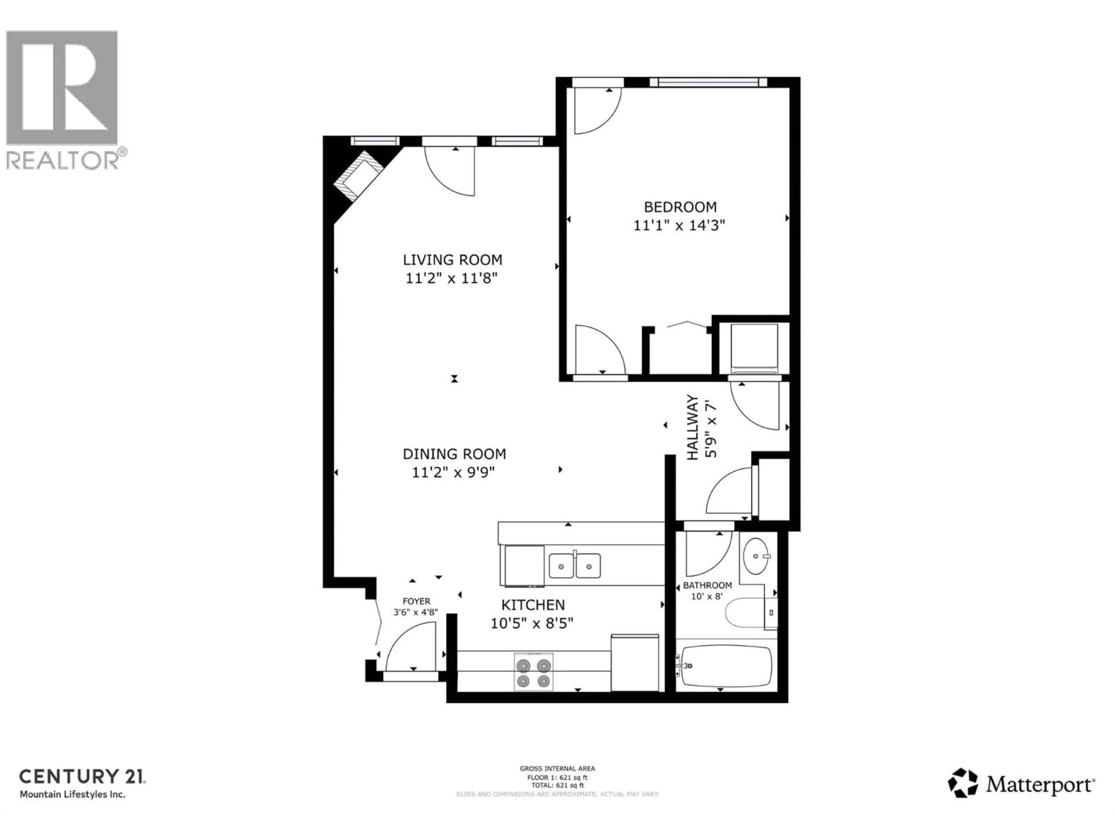 Floor plan for 438 - 400 RIVERSIDE WAY, Fernie British Columbia V0B1M7