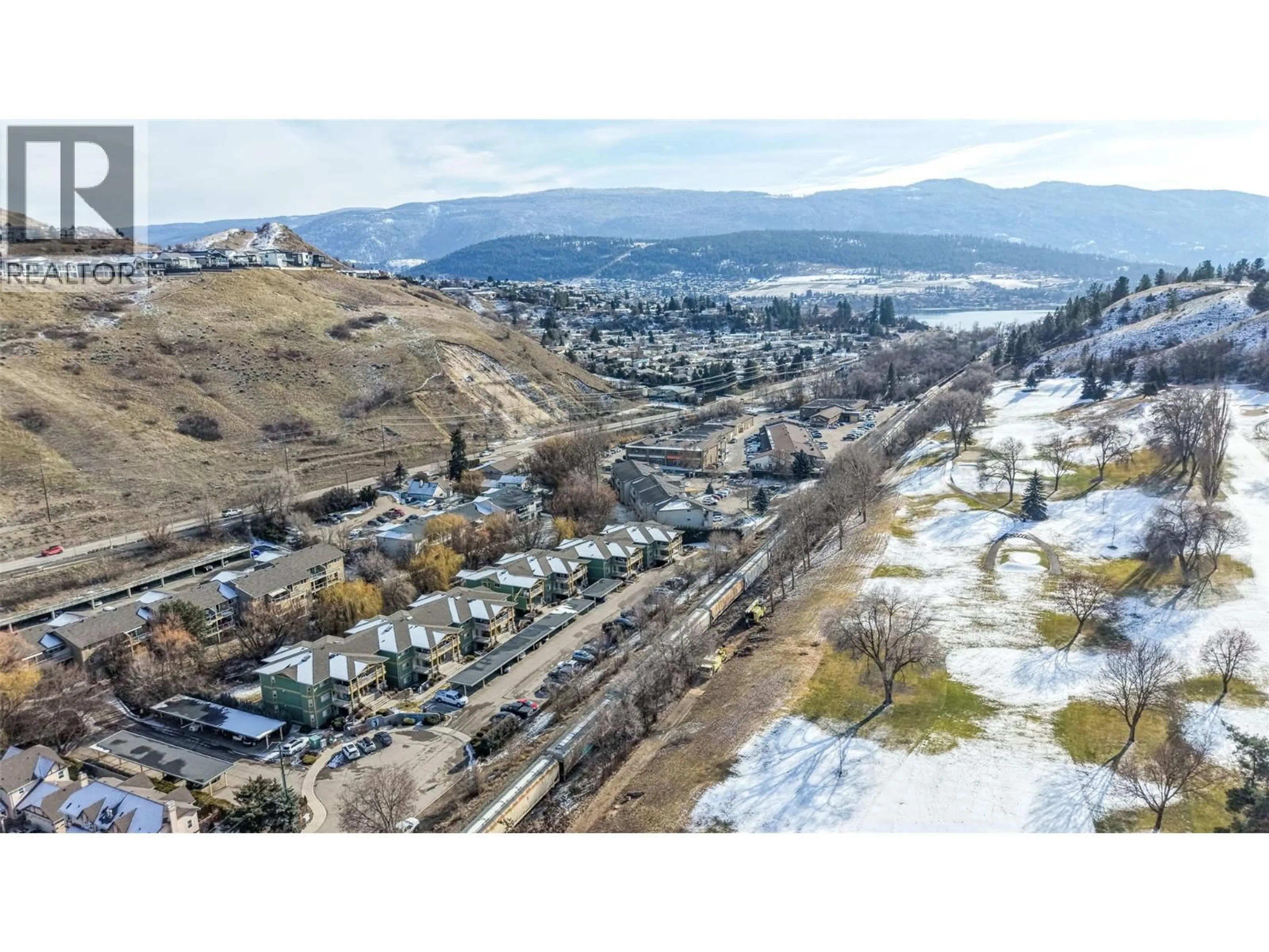 A pic from outside/outdoor area/front of a property/back of a property/a pic from drone, mountain view for 312 - 301 BROWNE ROAD, Vernon British Columbia V1T7M2