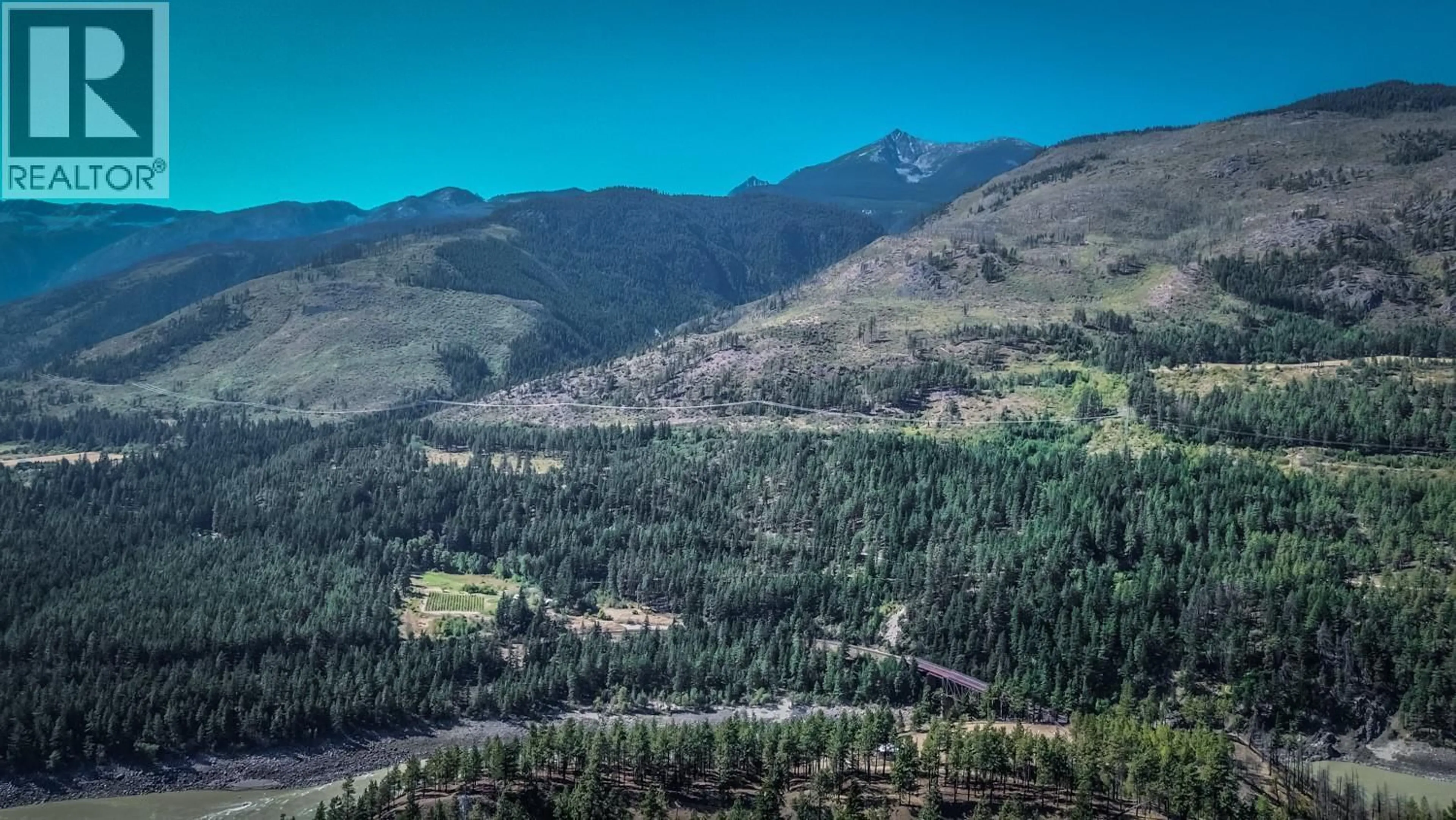A pic from outside/outdoor area/front of a property/back of a property/a pic from drone, mountain view for 410 & 416 PONDEROSA HEIGHTS, Lytton British Columbia V0K1Z0