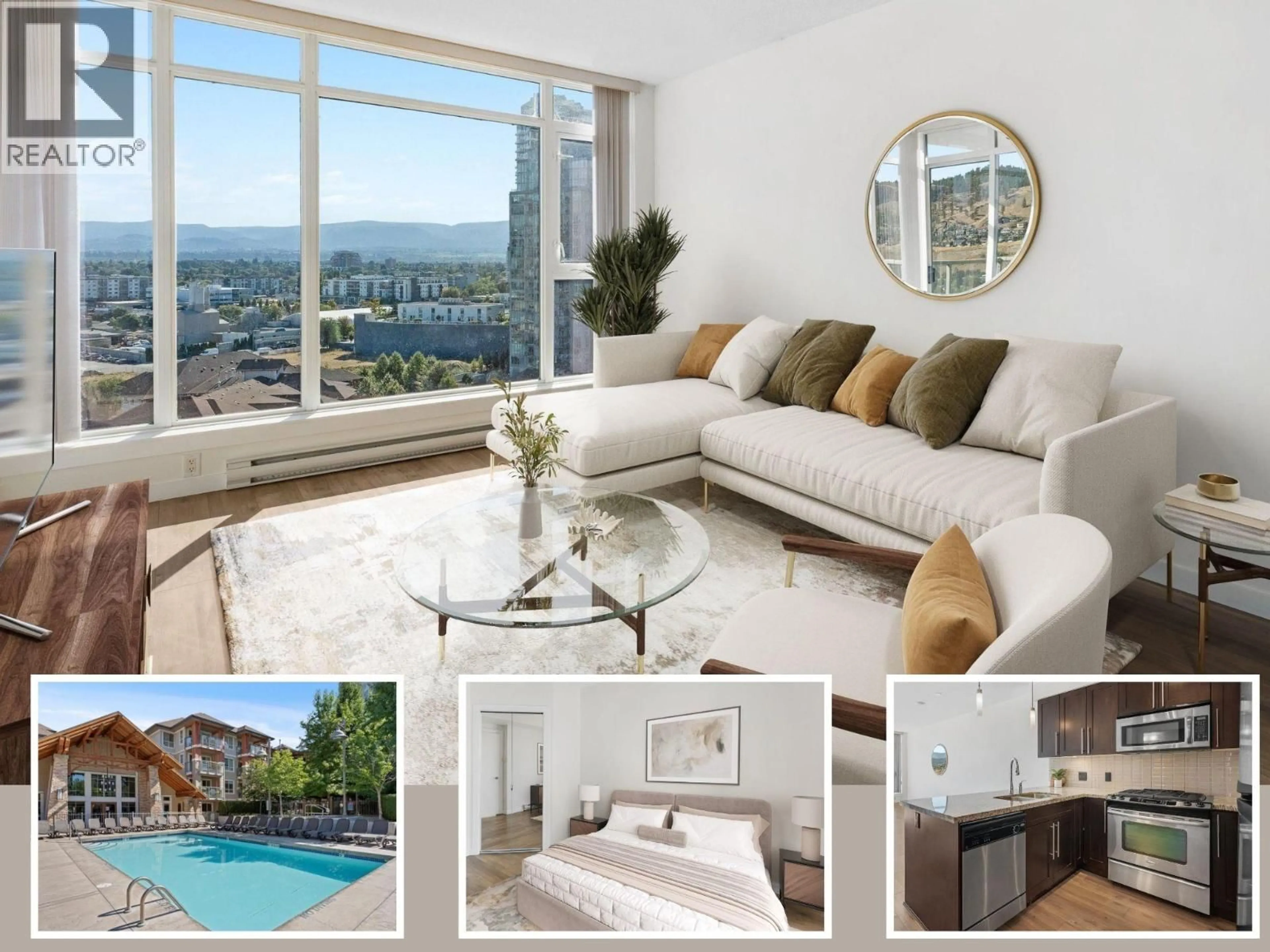 Living room with furniture, unknown for 1404 - 1075 SUNSET DRIVE, Kelowna British Columbia V1Y9Y9