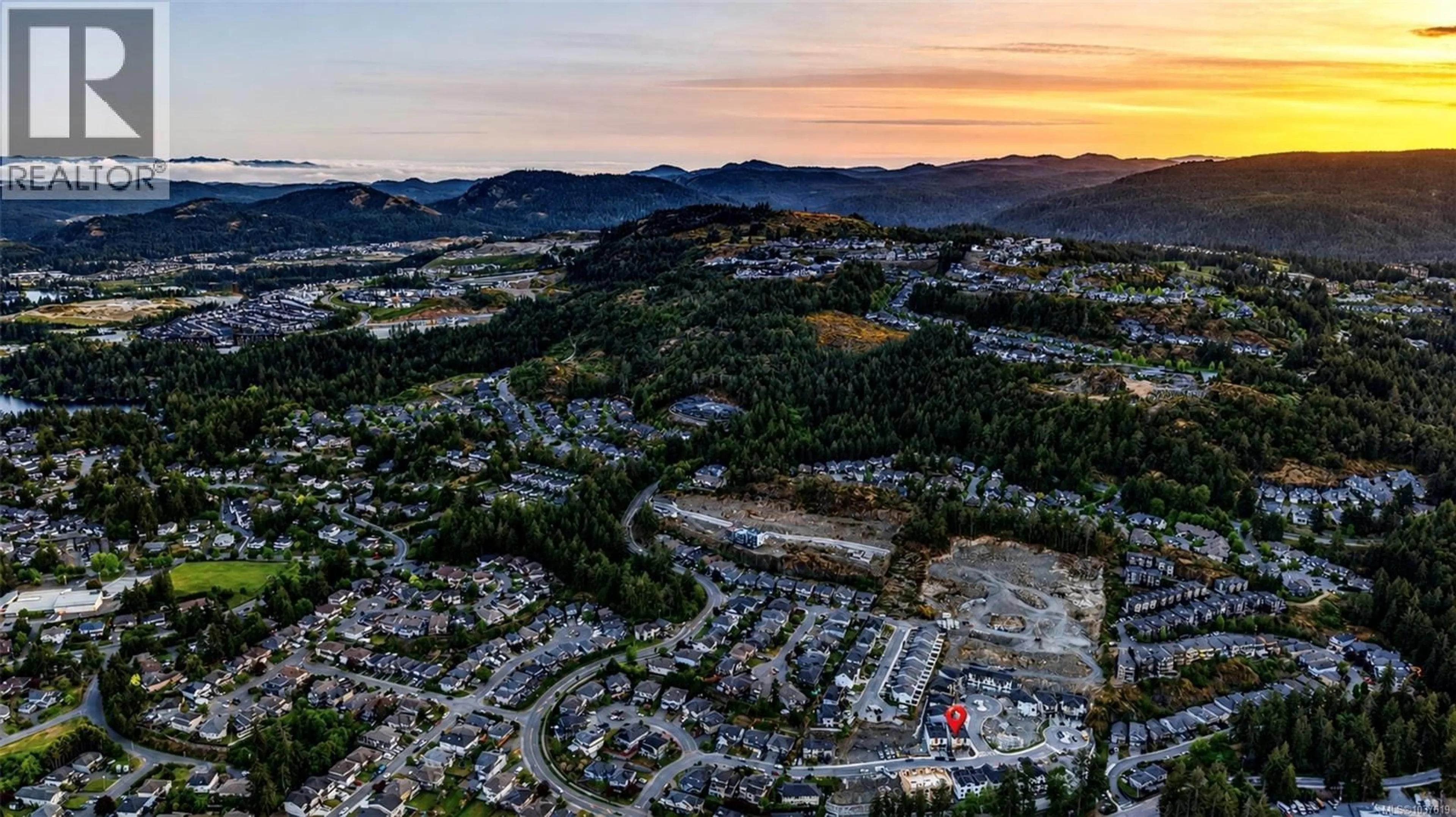 A pic from outside/outdoor area/front of a property/back of a property/a pic from drone, mountain view for 2122 KINGBIRD DRIVE, Langford British Columbia V9B0E7