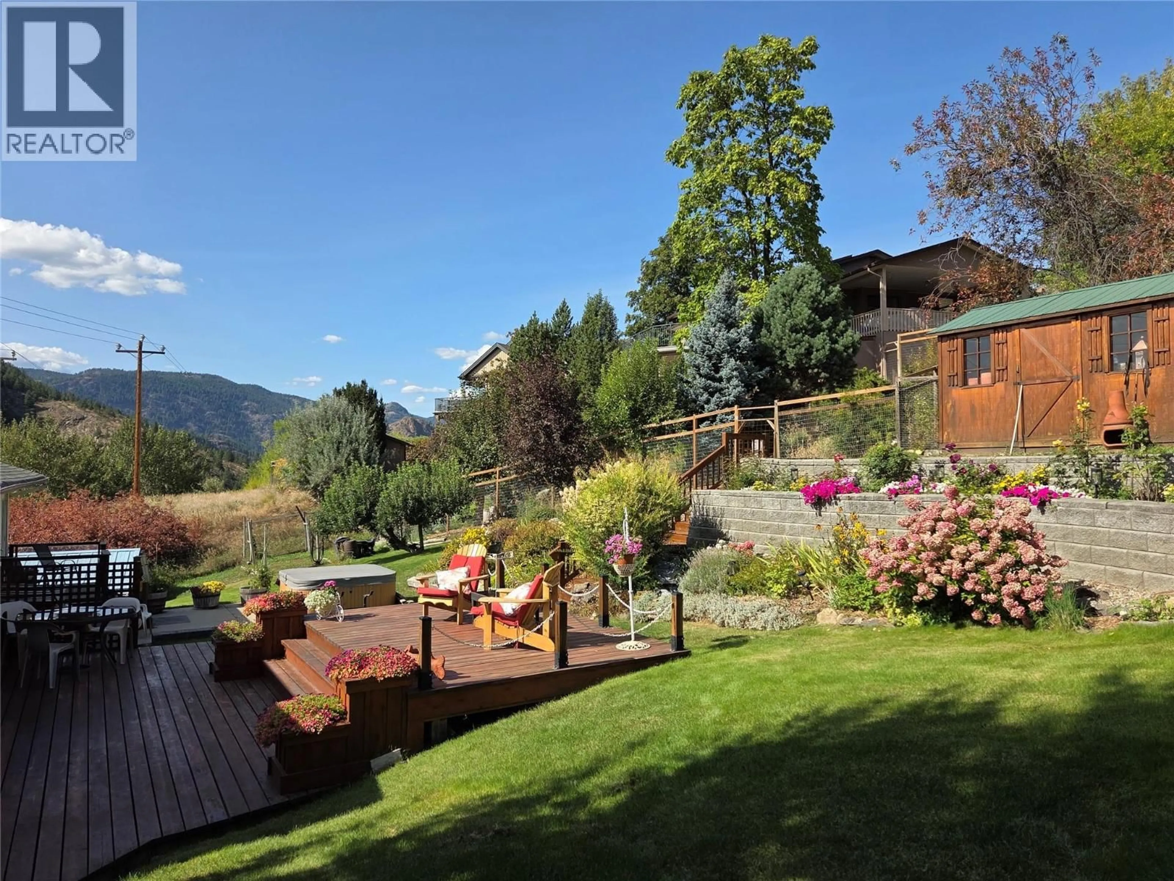 A pic from outside/outdoor area/front of a property/back of a property/a pic from drone, mountain view for 7389 VALLEY HEIGHTS DRIVE, Grand Forks British Columbia V0H1H0