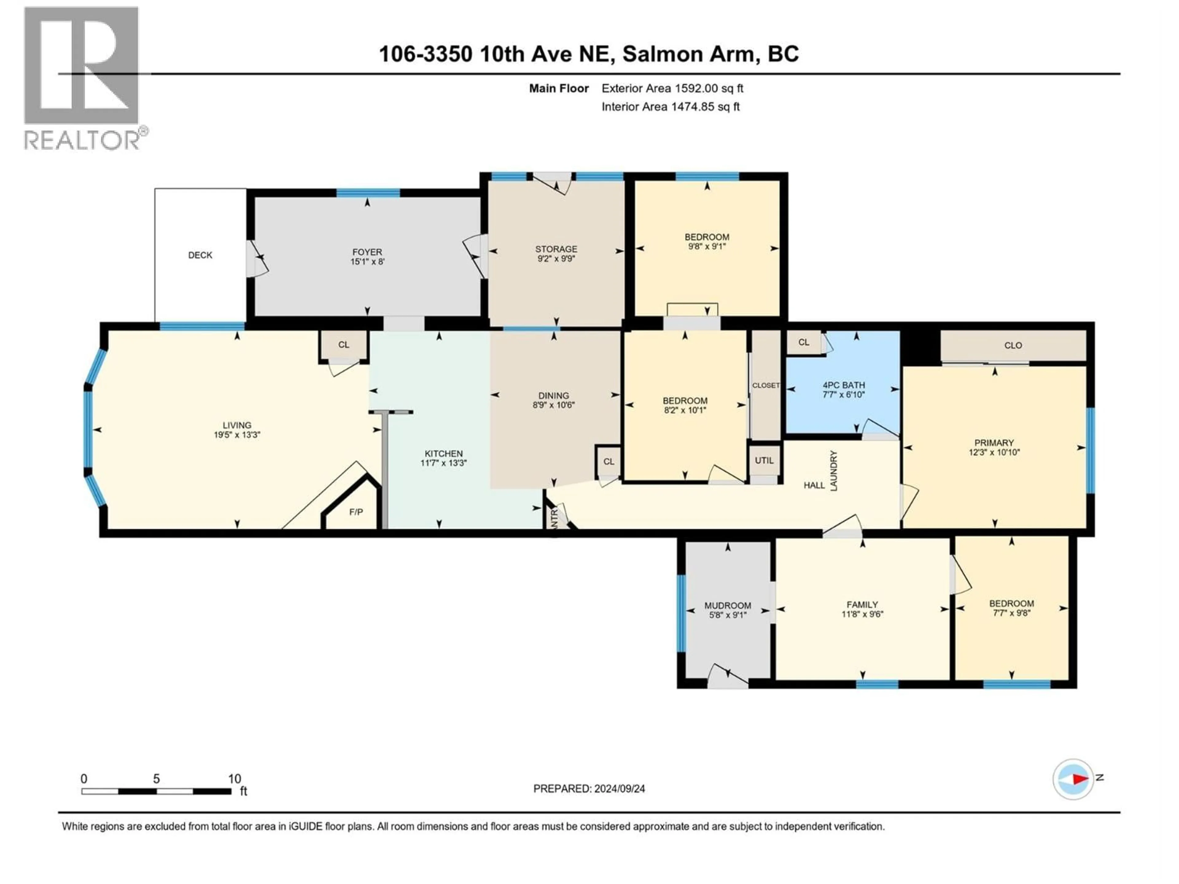 Floor plan for 106 - 3350 10 AVENUE NORTHEAST, Salmon Arm British Columbia V1E1J6